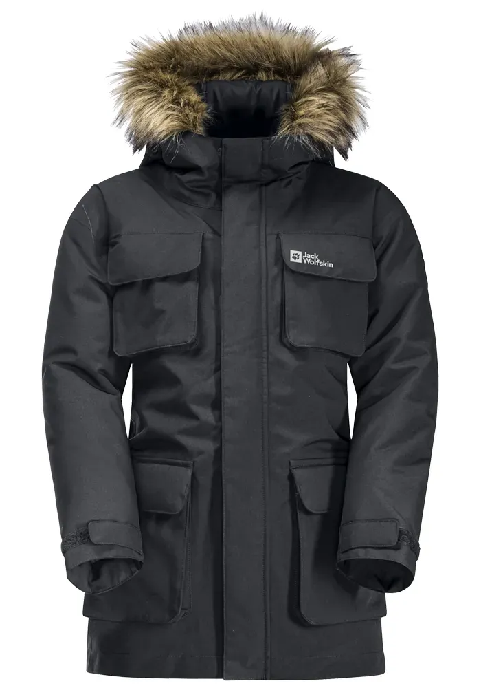 

Функциональная парка Jack Wolfskin "GLACIER PEAK PARKA K", с капюшоном, цвет Phantom