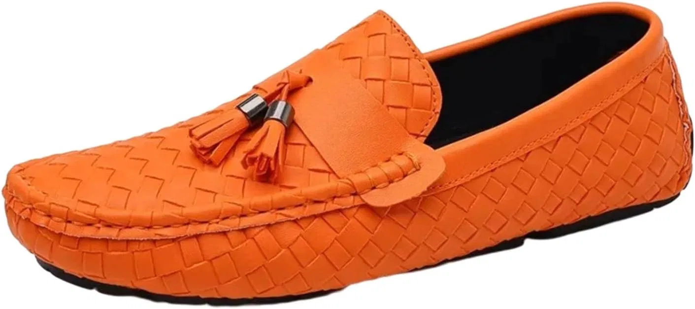 Лоферы мужские кожаные Loafers Orange