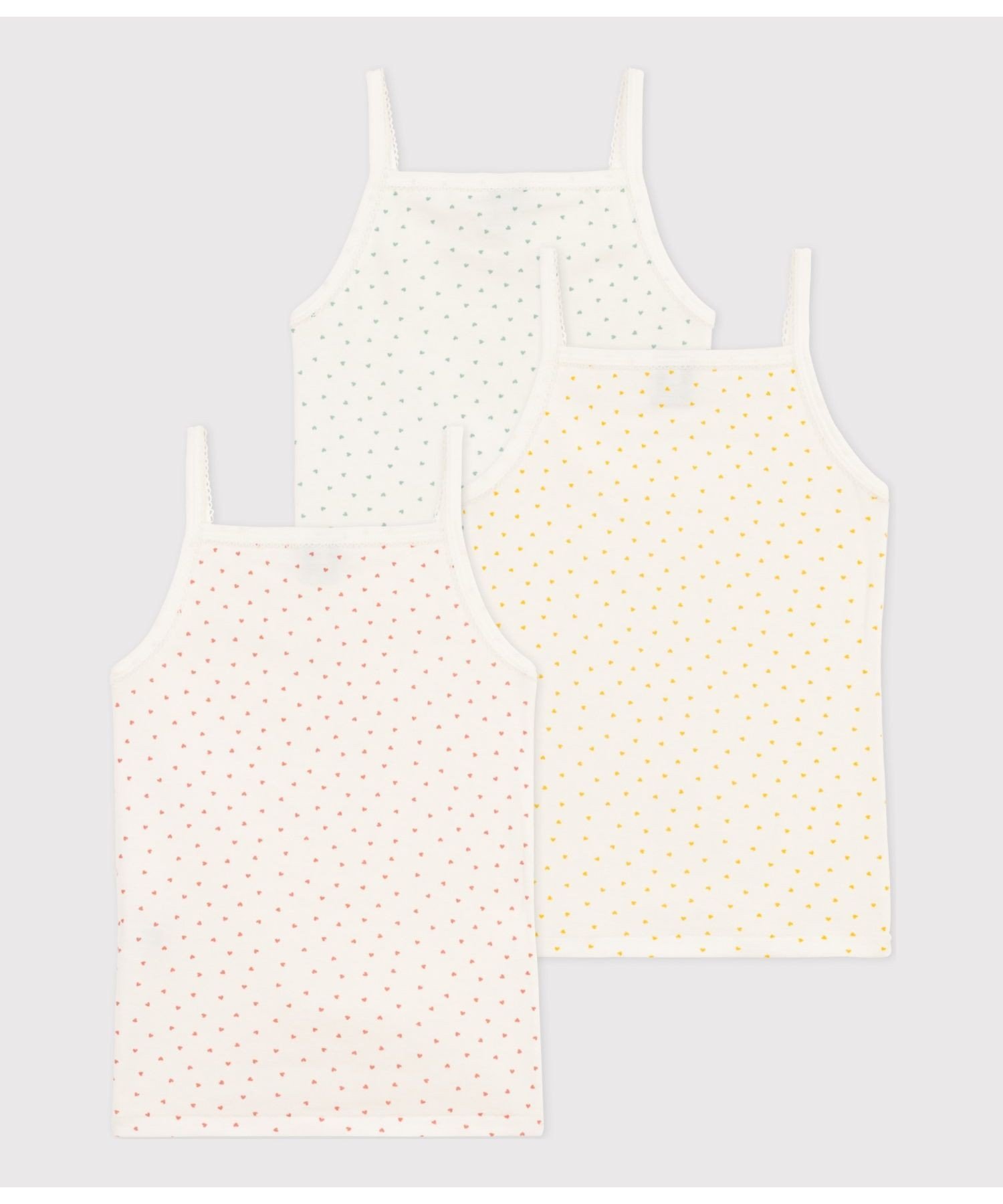 Комплект из 3 маек-камисолей Petit Bateau, Multicolor 1 — фото 2