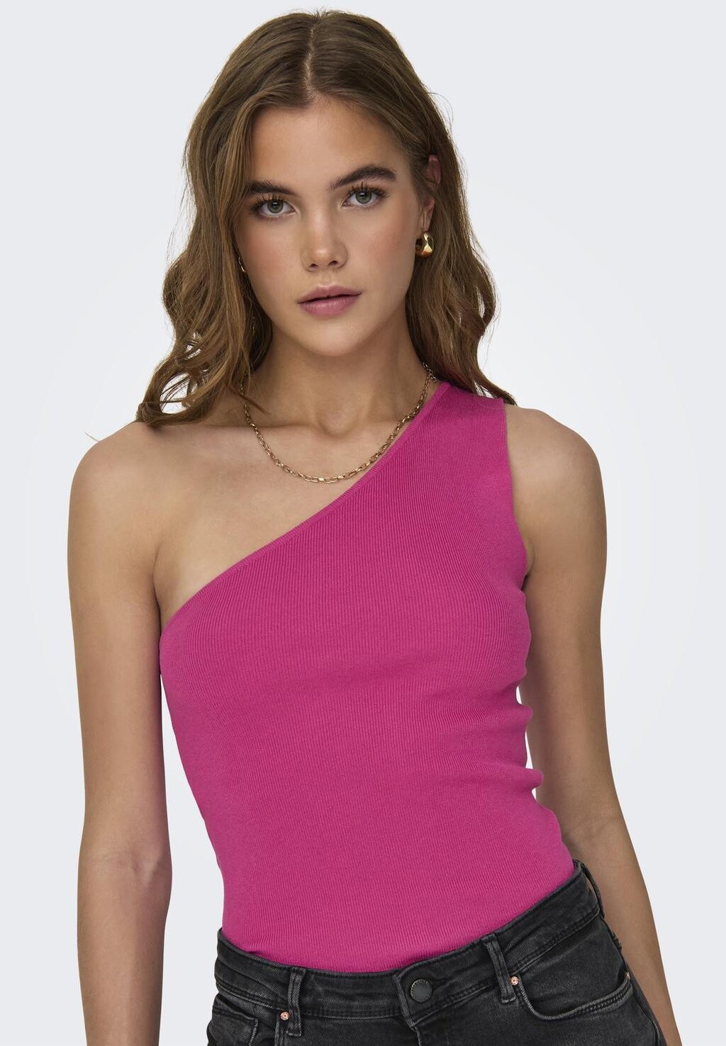 

Топ Jdycirkeline One Shoulder JDY, фиолетовая фуксия