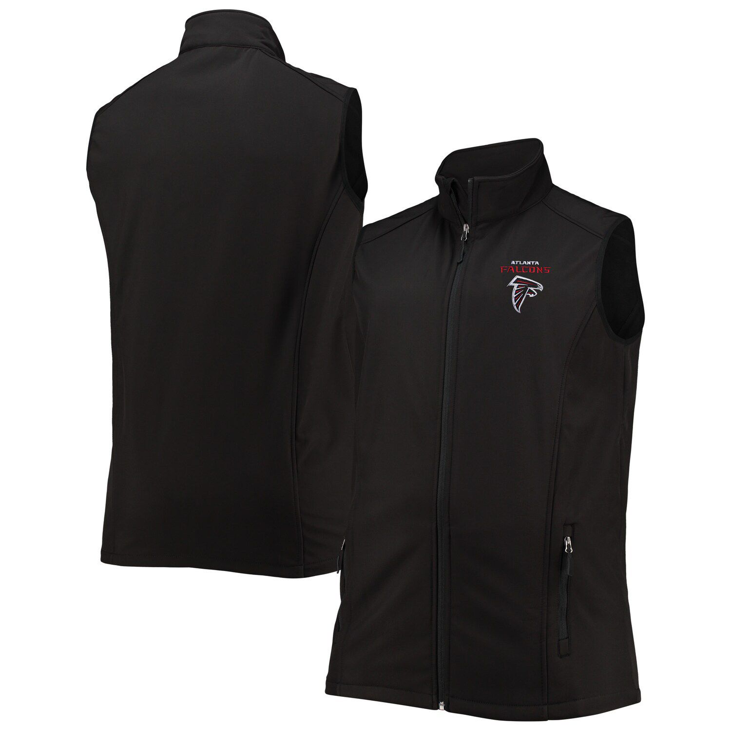 

Мужской жилет Dunbrooke Black Atlanta Falcons Big & Tall Archer Softshell с молнией во всю длину