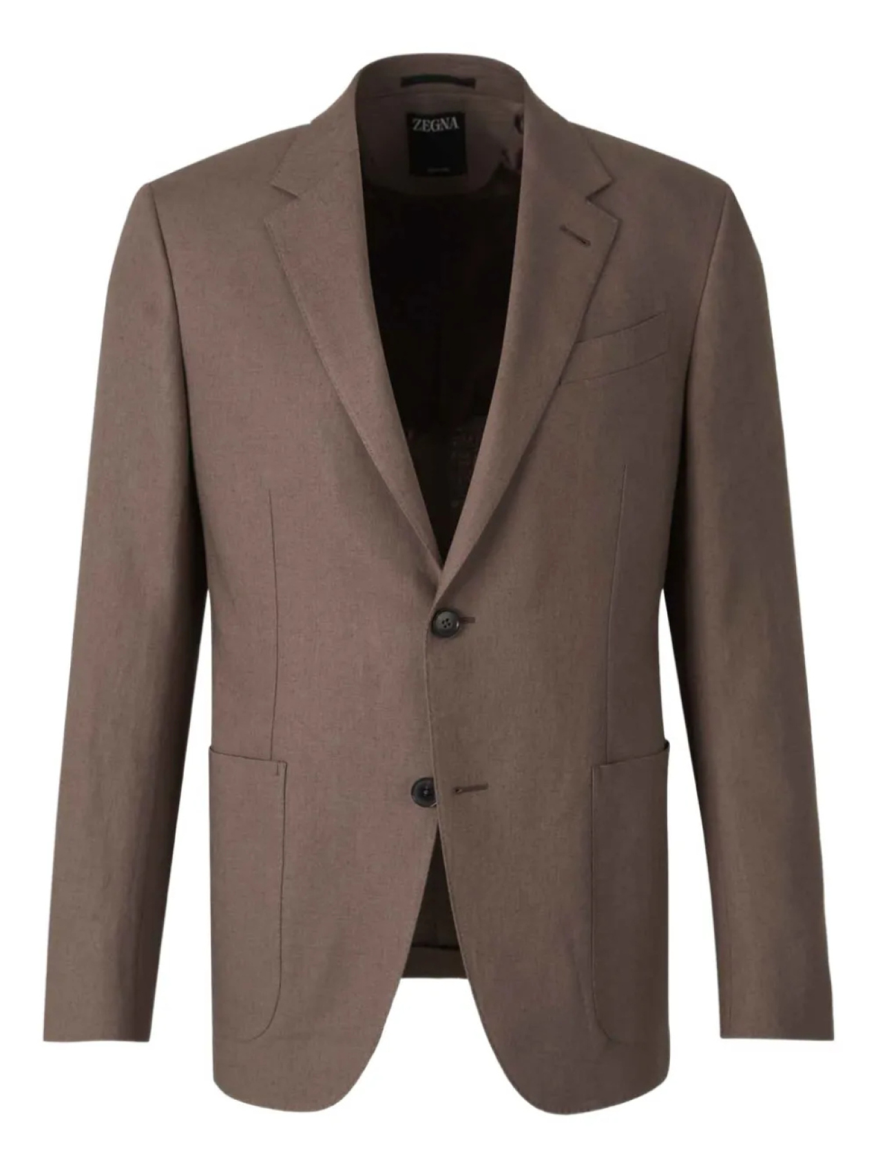 

Льняной блейзер Zegna, коричневый