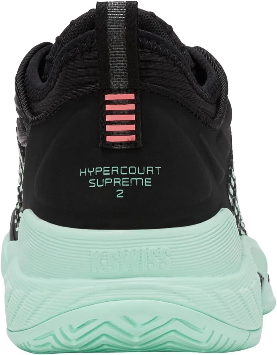 Теннисная обувь K-Swiss Hypercourt Supreme 2, Black/Neon Mint — фото 4
