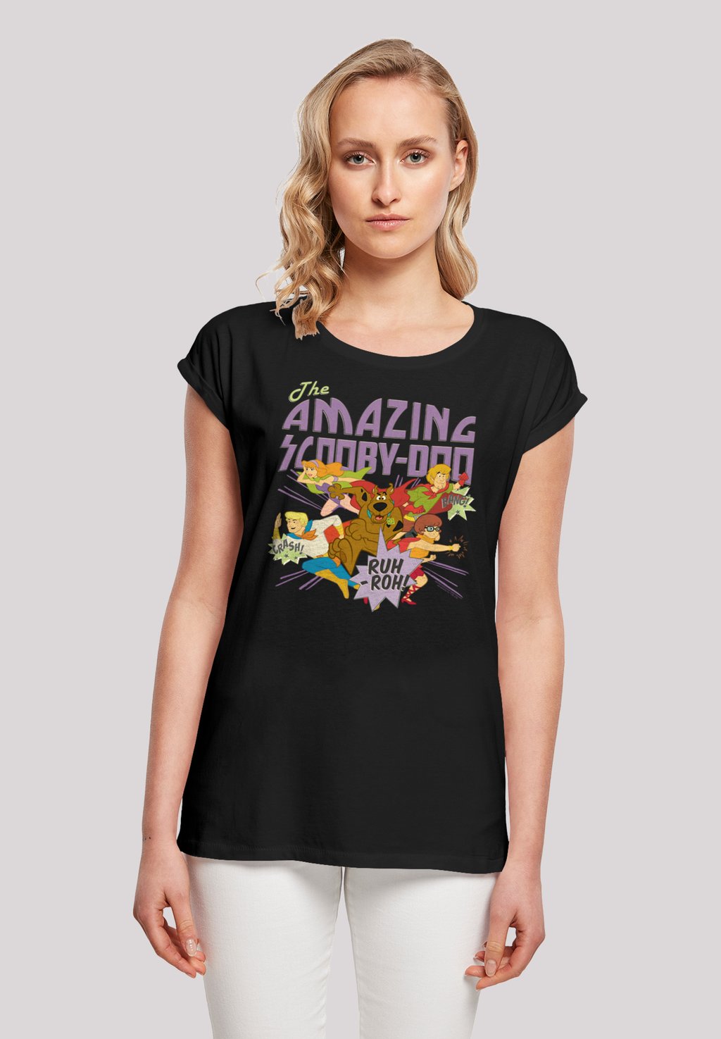 

Футболка с принтом SCOOBY DOO ZEICHENTRICKSERIE THE AMAZING SCOOBY F4NT4STIC, черный