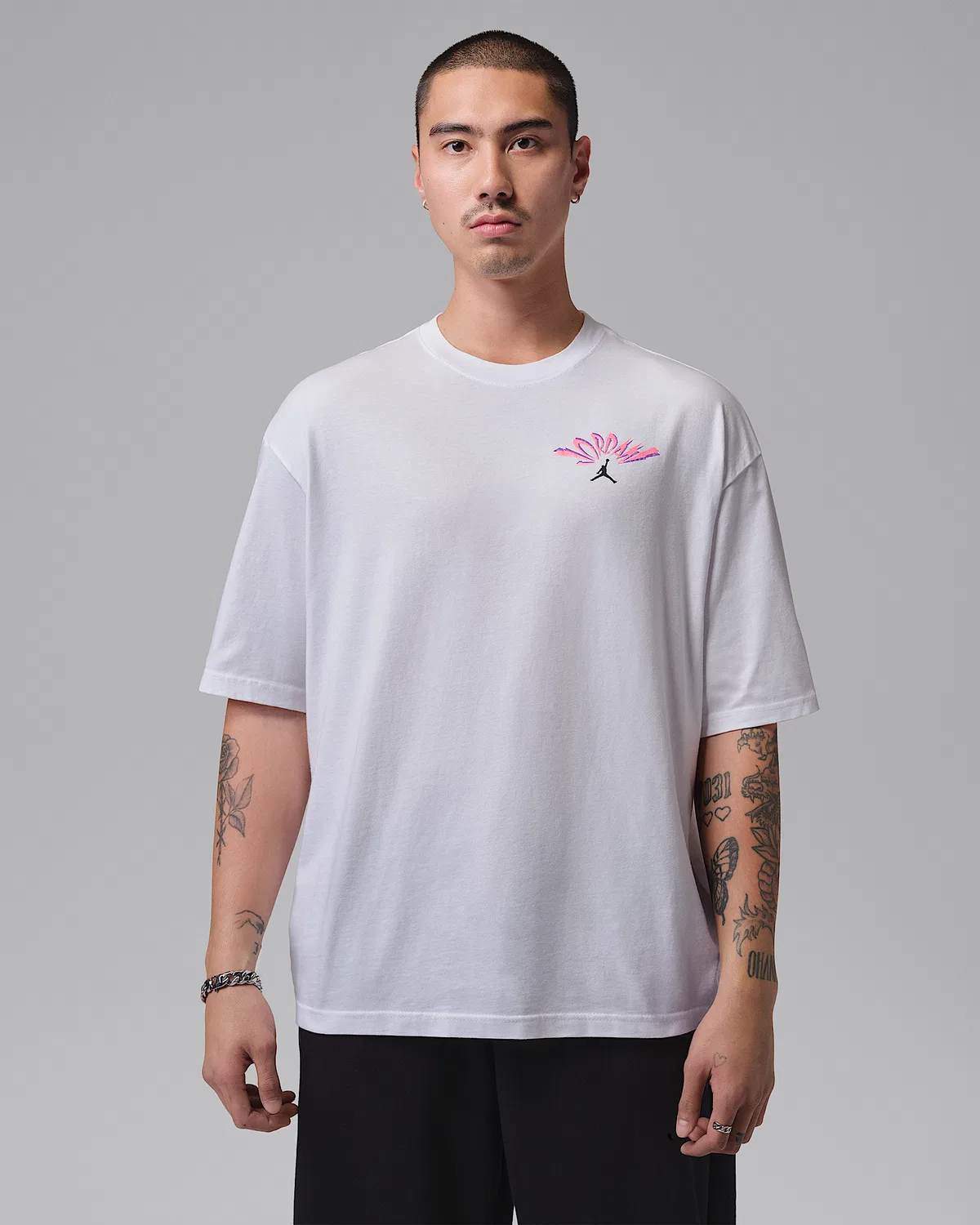 Мужская футболка Jordan Flight, White/Black — фото 2