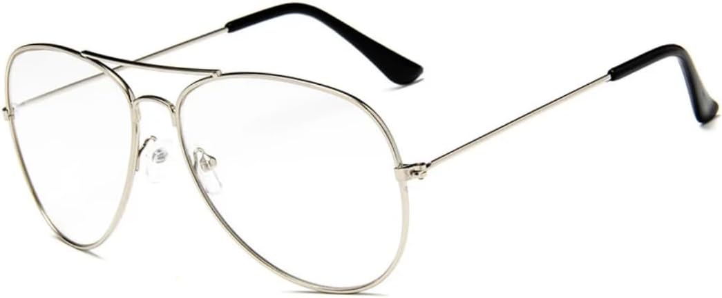 

Солнцезащитные очки с защитой от УФ-излучения UV400 | Металлический панк, двойная перемычка | для женщин и мужчин, для занятий спортом на открытом воздухе и вождения DSVIGF, Silver