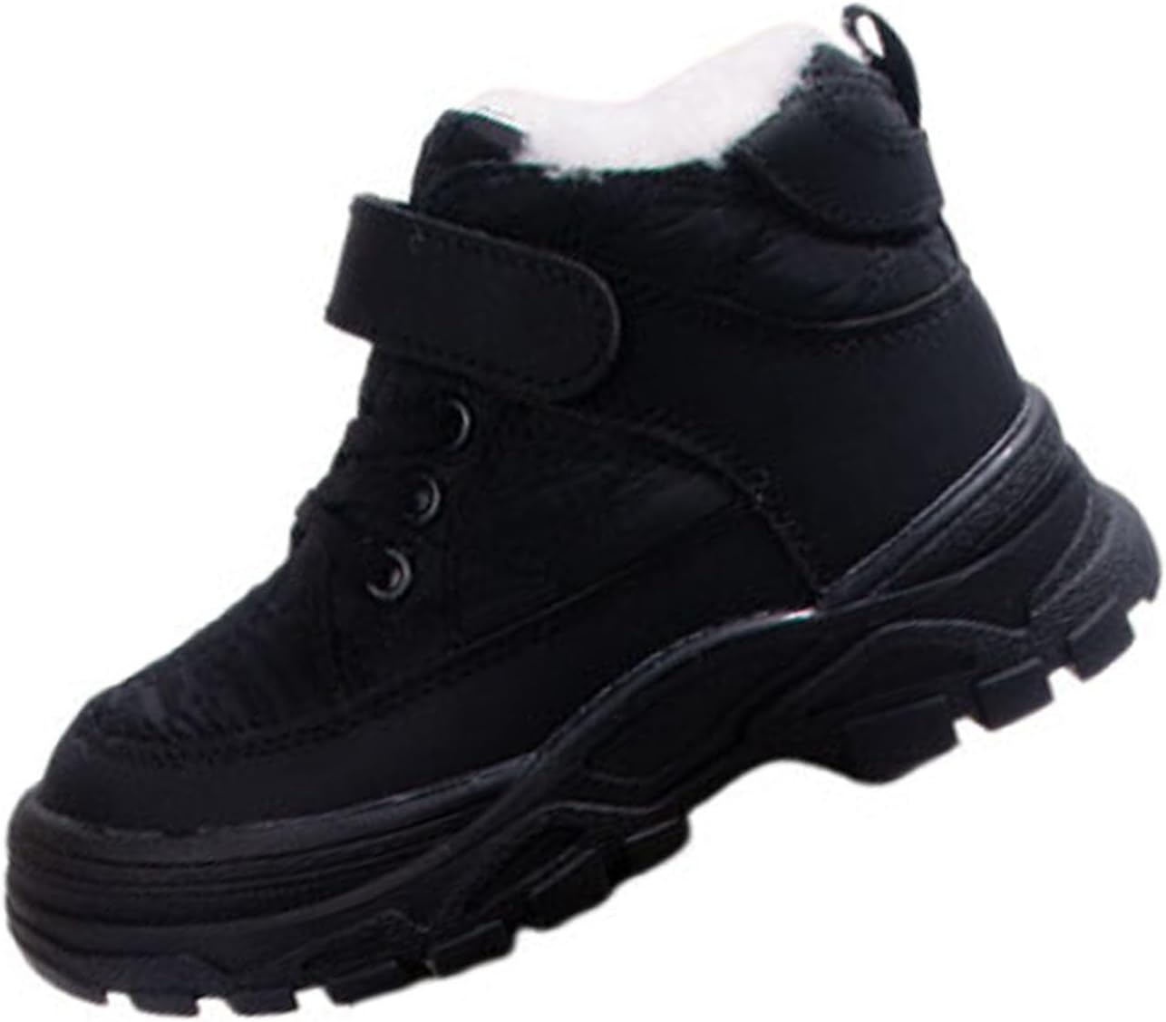 

Мальчики Девочки Снежные Ботинки Водонепроницаемые Противоскользящие Зимние Уличные Теплые Обувь С Мягкой Искусственной Меховой Подкладкой (размеры 7-14) Generic, Black