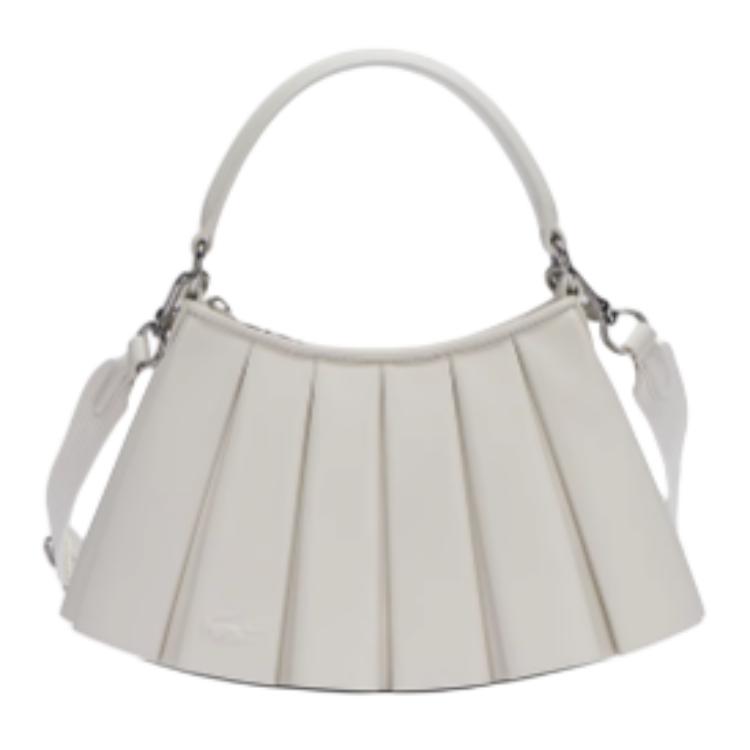 

LACOSTE Женская белая одноплечевая сумка из овчины малого размера, White