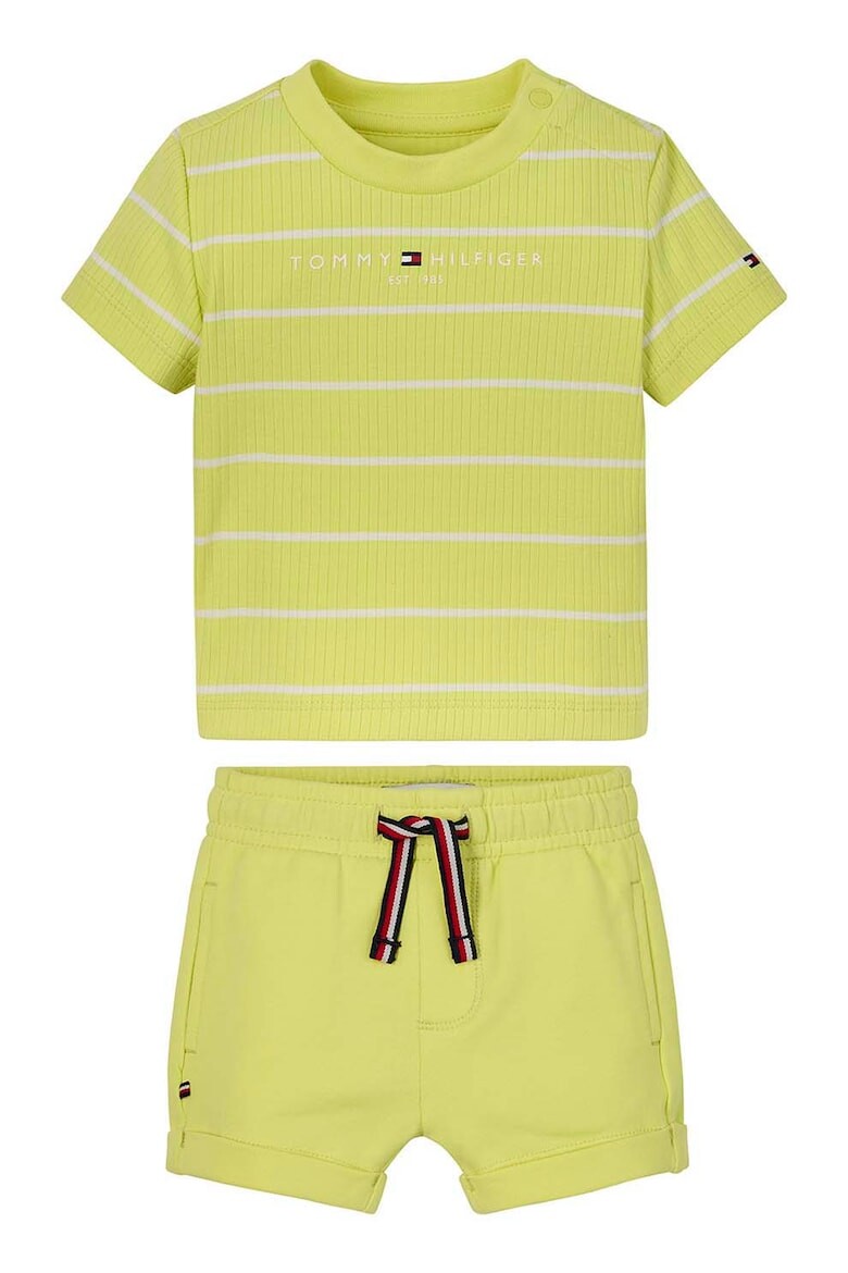 

Полосатая футболка с шортами Tommy Hilfiger, желтый