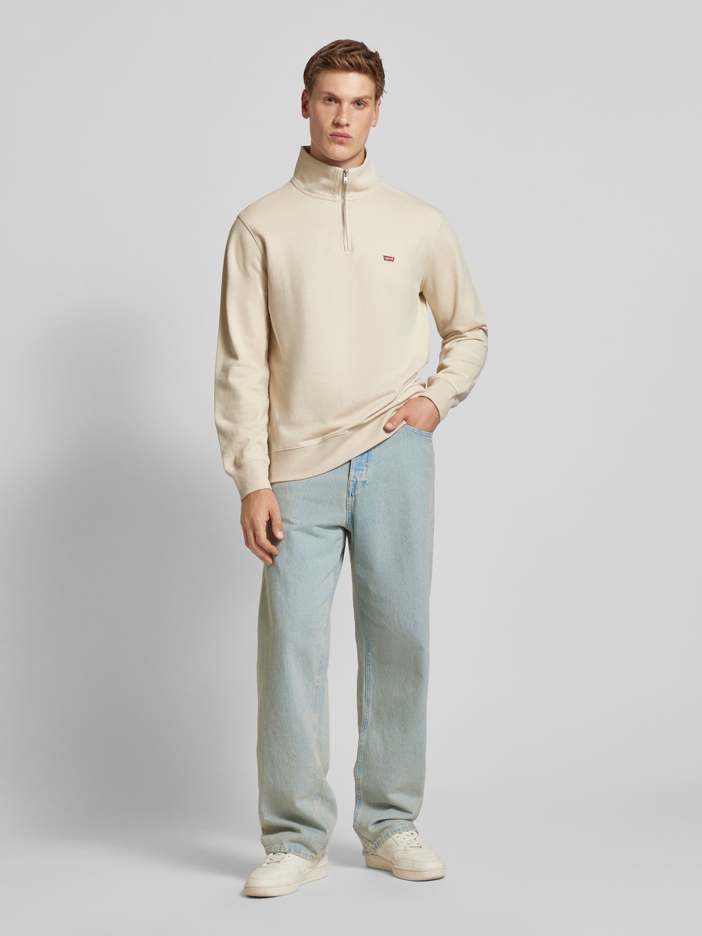 

Джинсы свободного кроя с пятью карманами, модель «ALEX ORIGINAL» Jack & Jones, светло-голубой