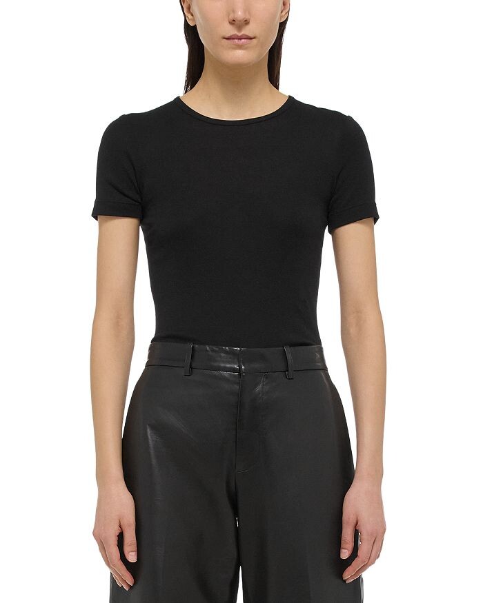 

Укороченная футболка Helmut Lang, черный