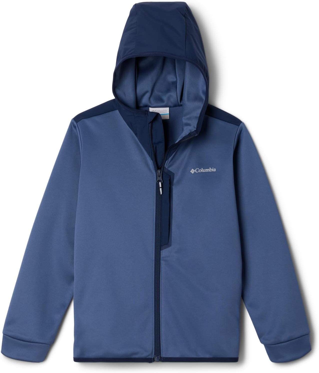 

Толстовка Columbia Boys Tech Fleece Full Zip Hoodie, Dark Mountain/Collegiate Navy