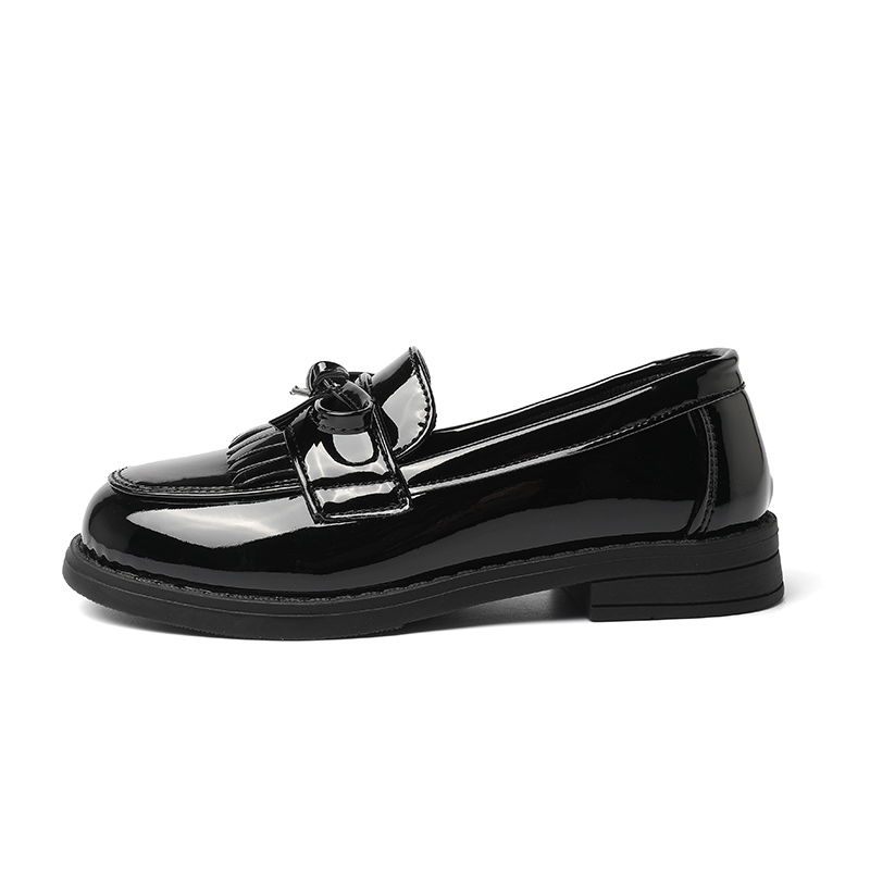 

Детские кожаные туфли Kids Low-top Black Purr Than Babe, черный