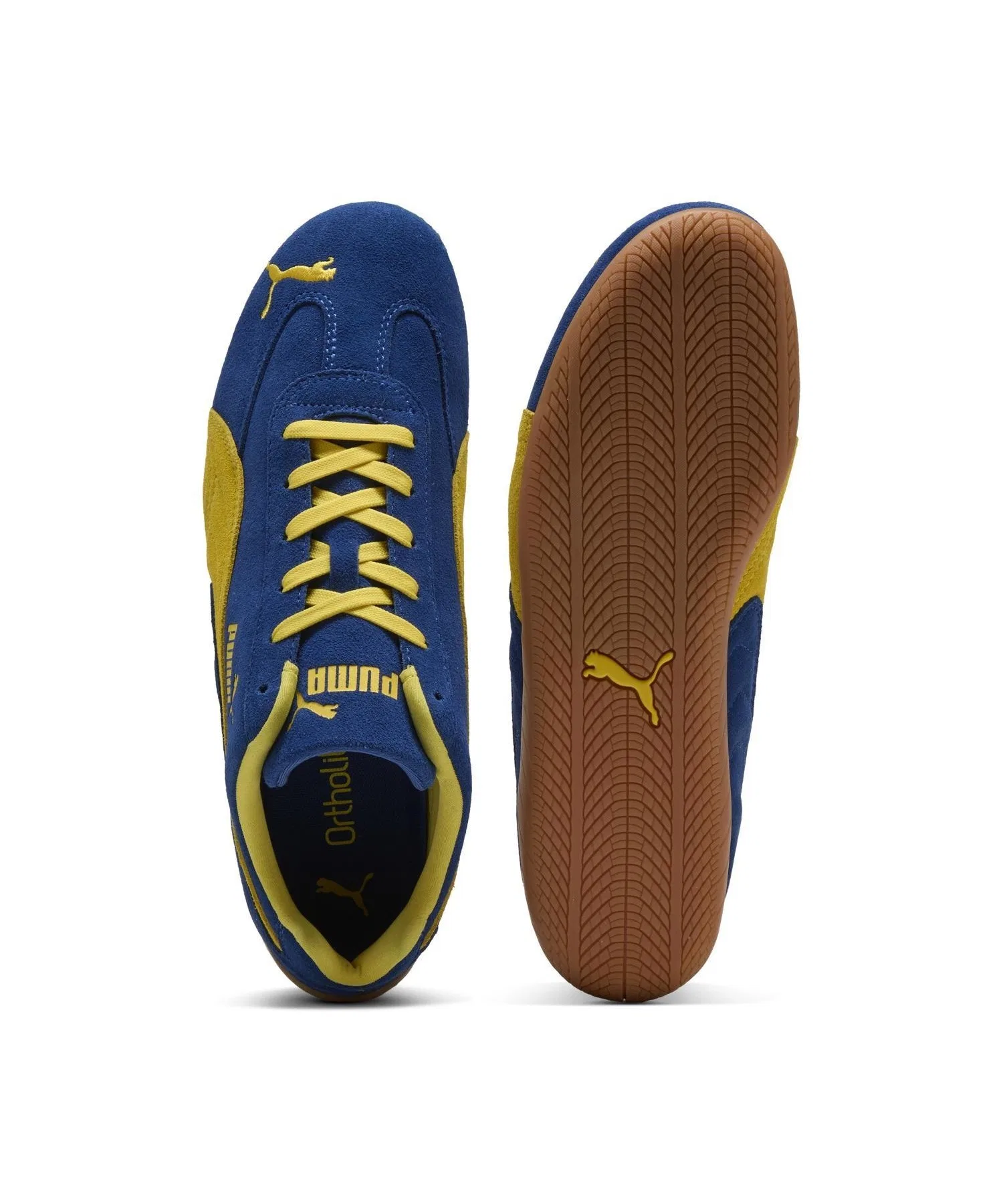 Унисекс кеды из натуральной замши SPEEDCAT OG PUMA синие — фото 4