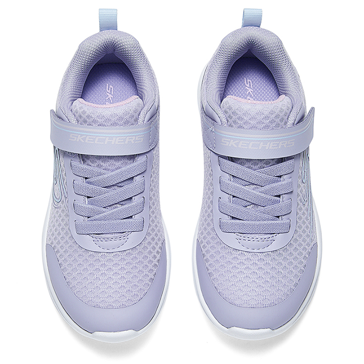 Износостойкие низкие детские беговые кроссовки Purple Kids' Skechers, лавандовые — фото 3