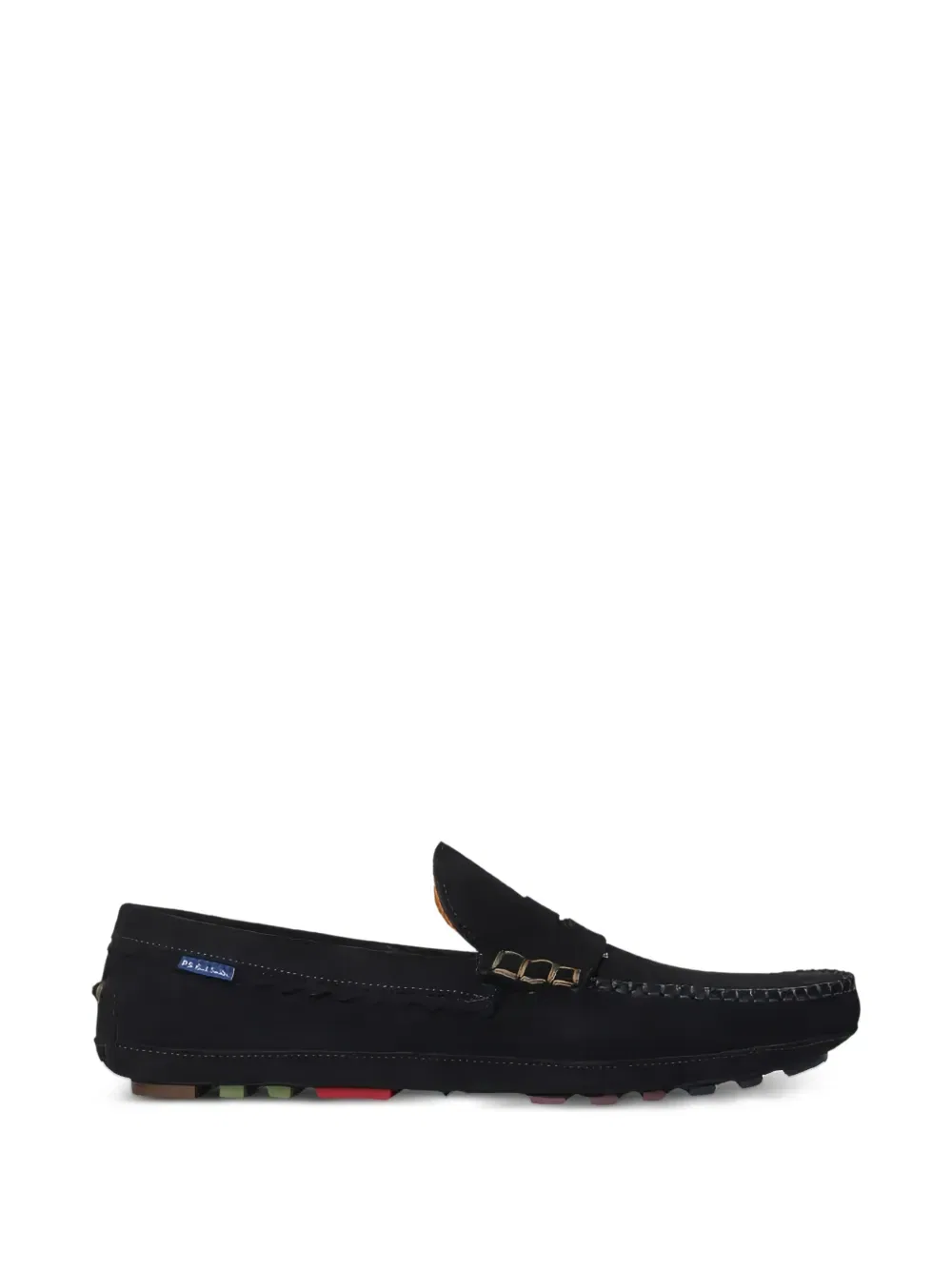 Замшевые лоферы с цепочкой Ps Paul Smith, черный