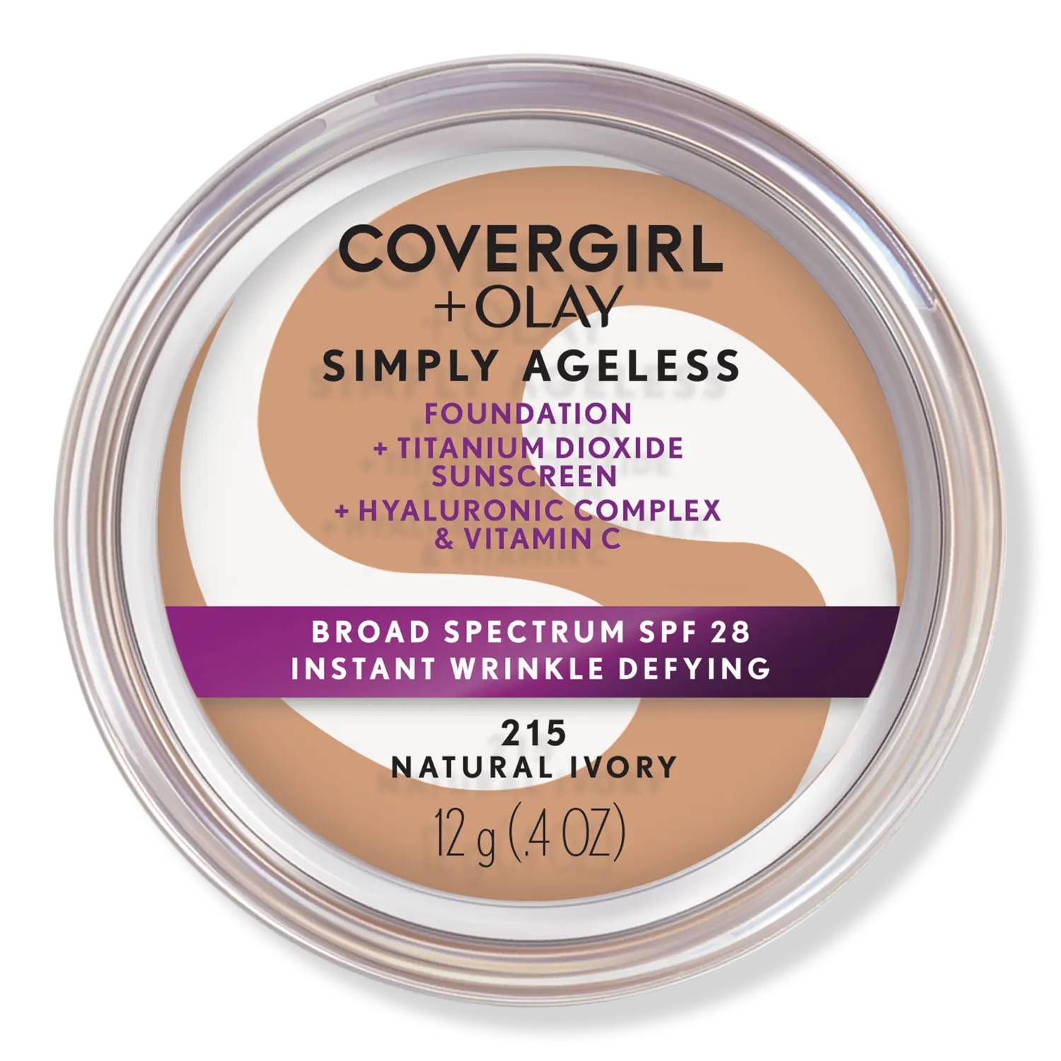

Тональный крем Olay Simply Ageless Instant Wrinkle-Defying Foundation с SPF 28 CoverGirl, Natural Ivory 215