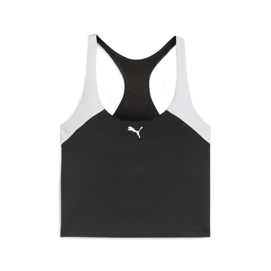 

Спортивный топ PUMA Sports Top Train All Day, черный/белый