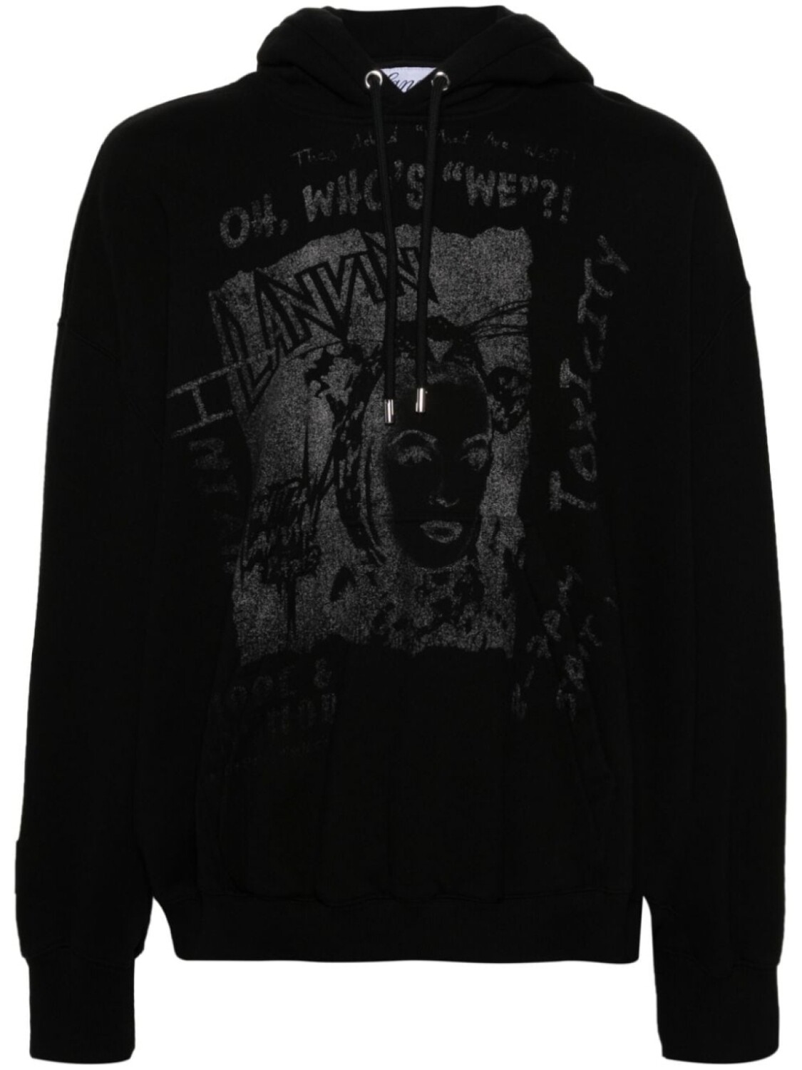 

Lanvin худи с графичным принтом, черный