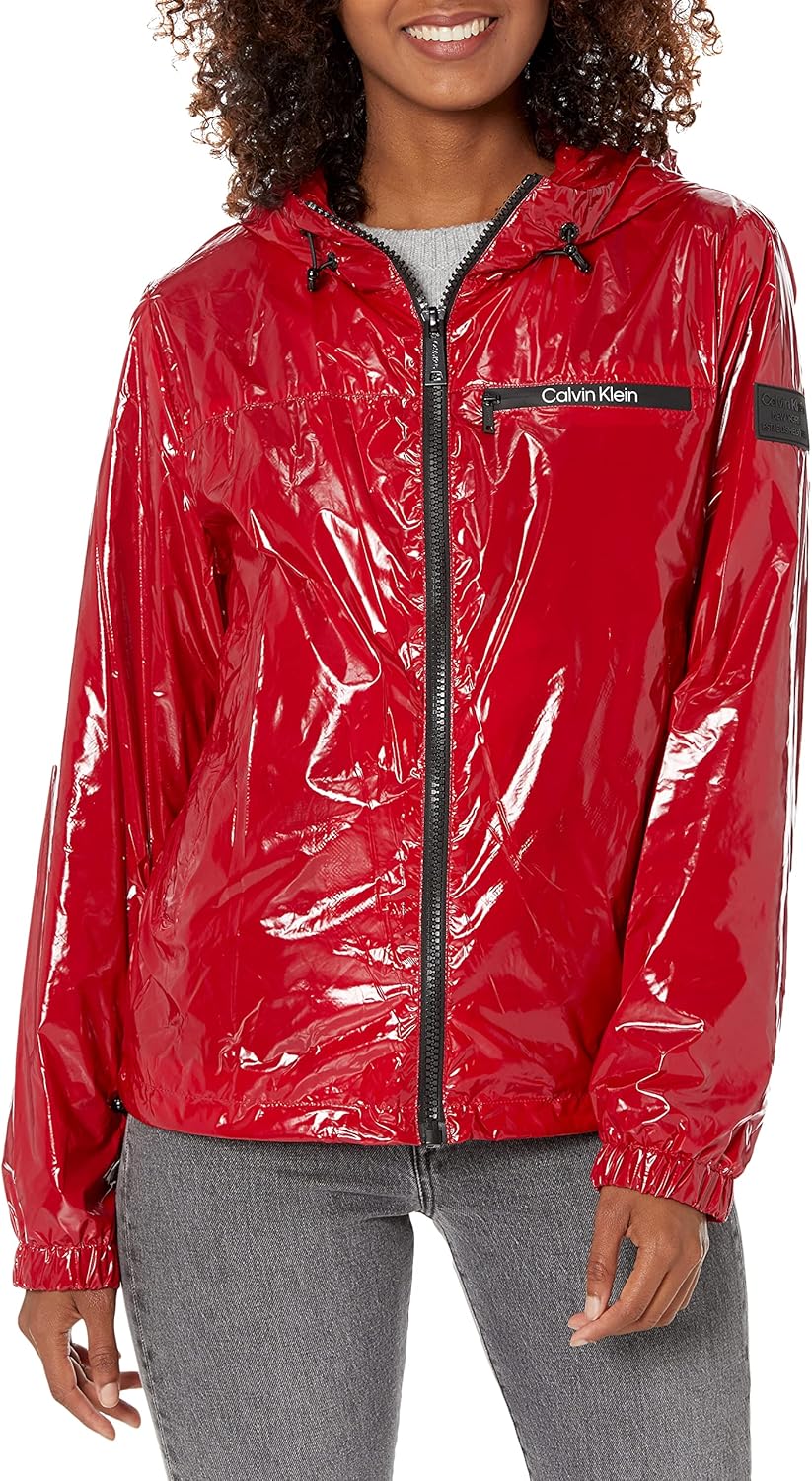 

Женская легкая водонепроницаемая повседневная ветровка Calvin Klein, Everyday Red