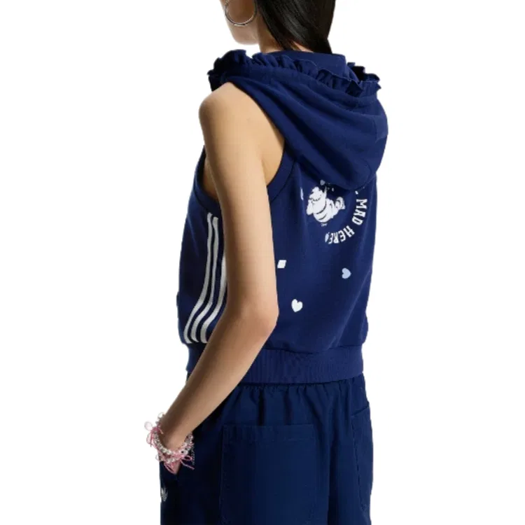 Майка Adidas Originals темно-синяя — фото 3