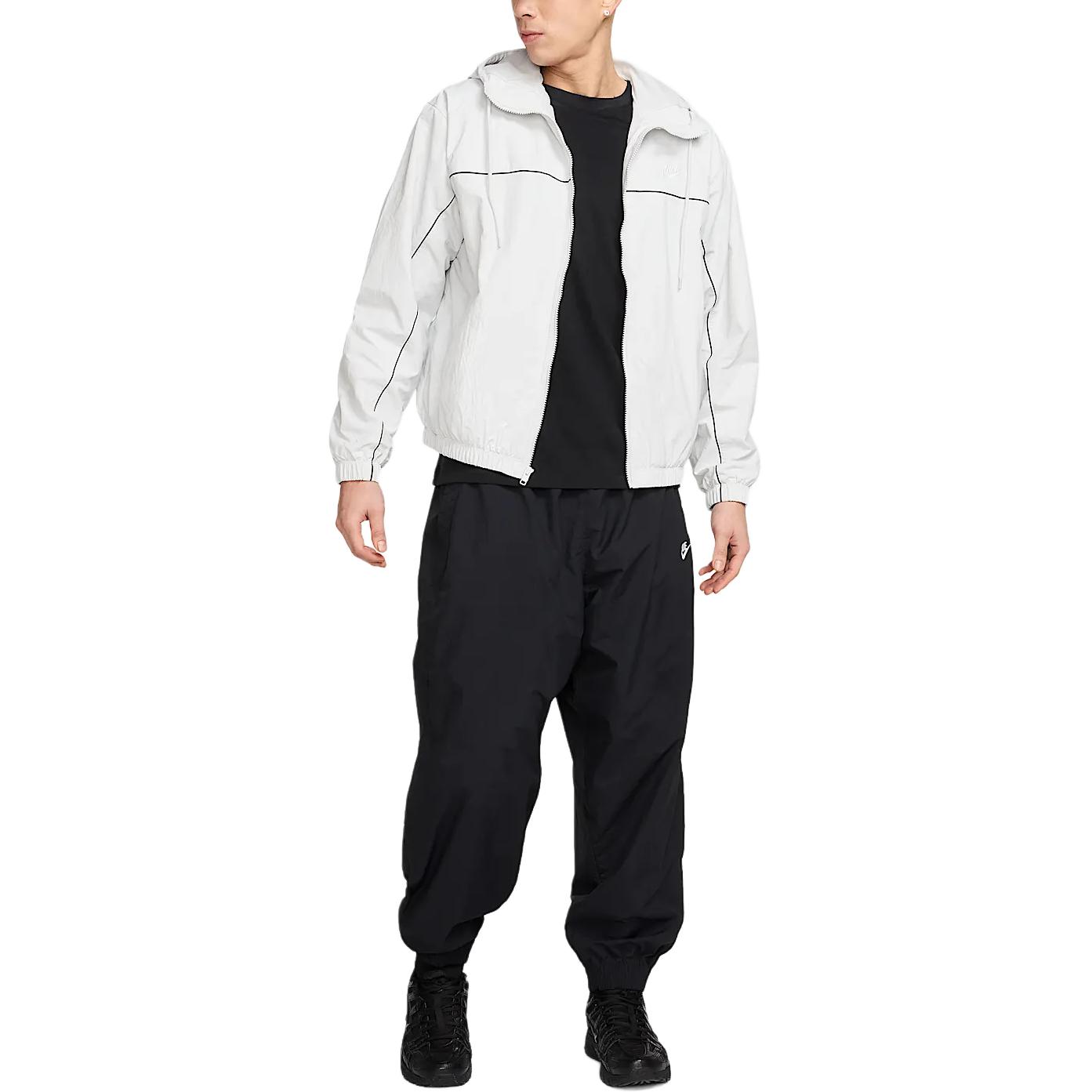 Nike Клубная куртка мужская фотон серый белый, Photon Gray/White — фото 3