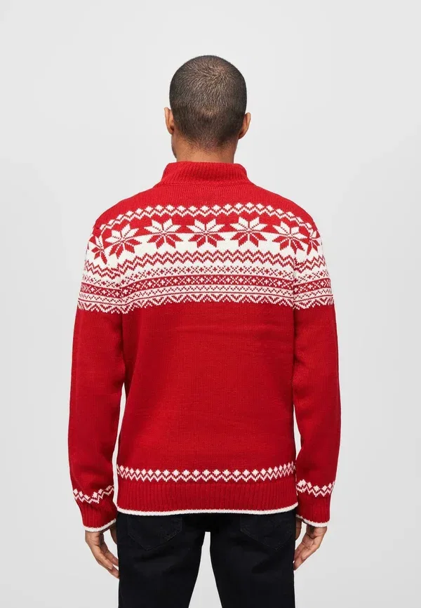 Свитер Troyer norweger jumper Brandit, красный — фото 3