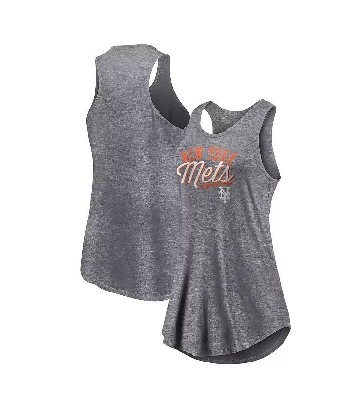 

Женская майка на бретельках цвета серого вереска New York Mets Simplicity Swing Racerback с овальным вырезом Fanatics