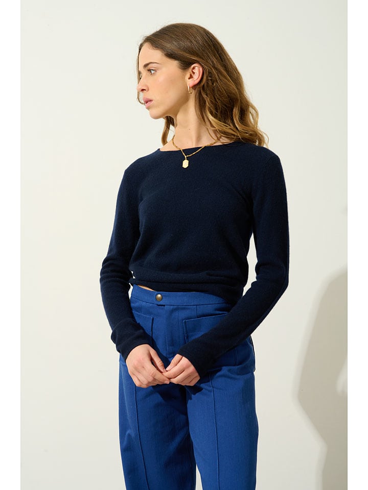 

Кашемировый пуловер AUTHENTIC CASHMERE, темно-синий