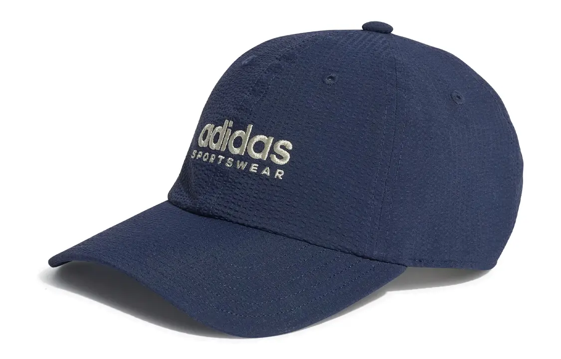 

Adidas Переработанная полиэстеровая бейсболка унисекс синяя, Blue