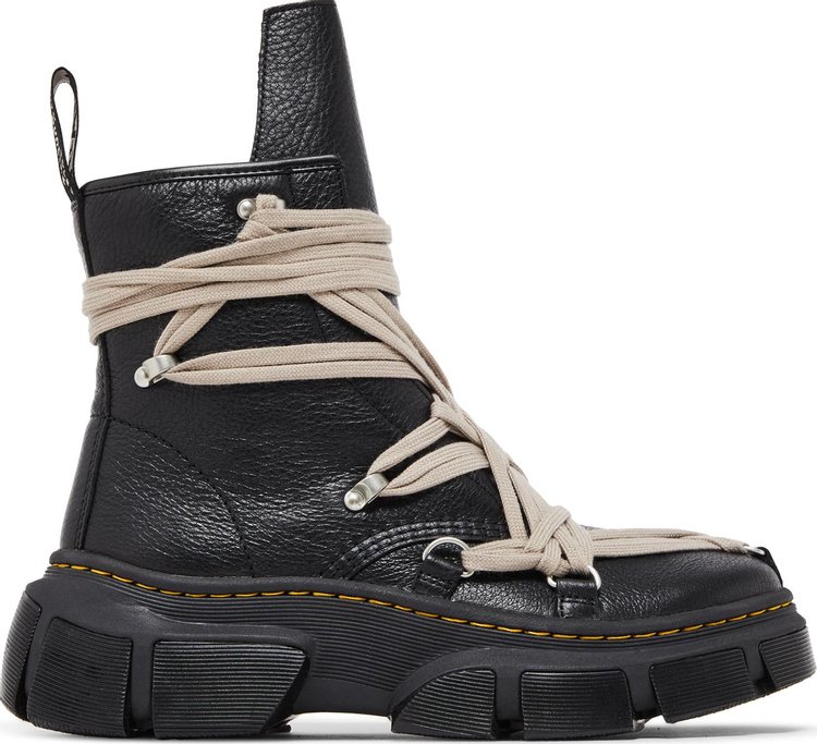 

Кроссовки Dr. Martens x Rick Owens 1460 DMXL Megalace Boot 'Black', черный