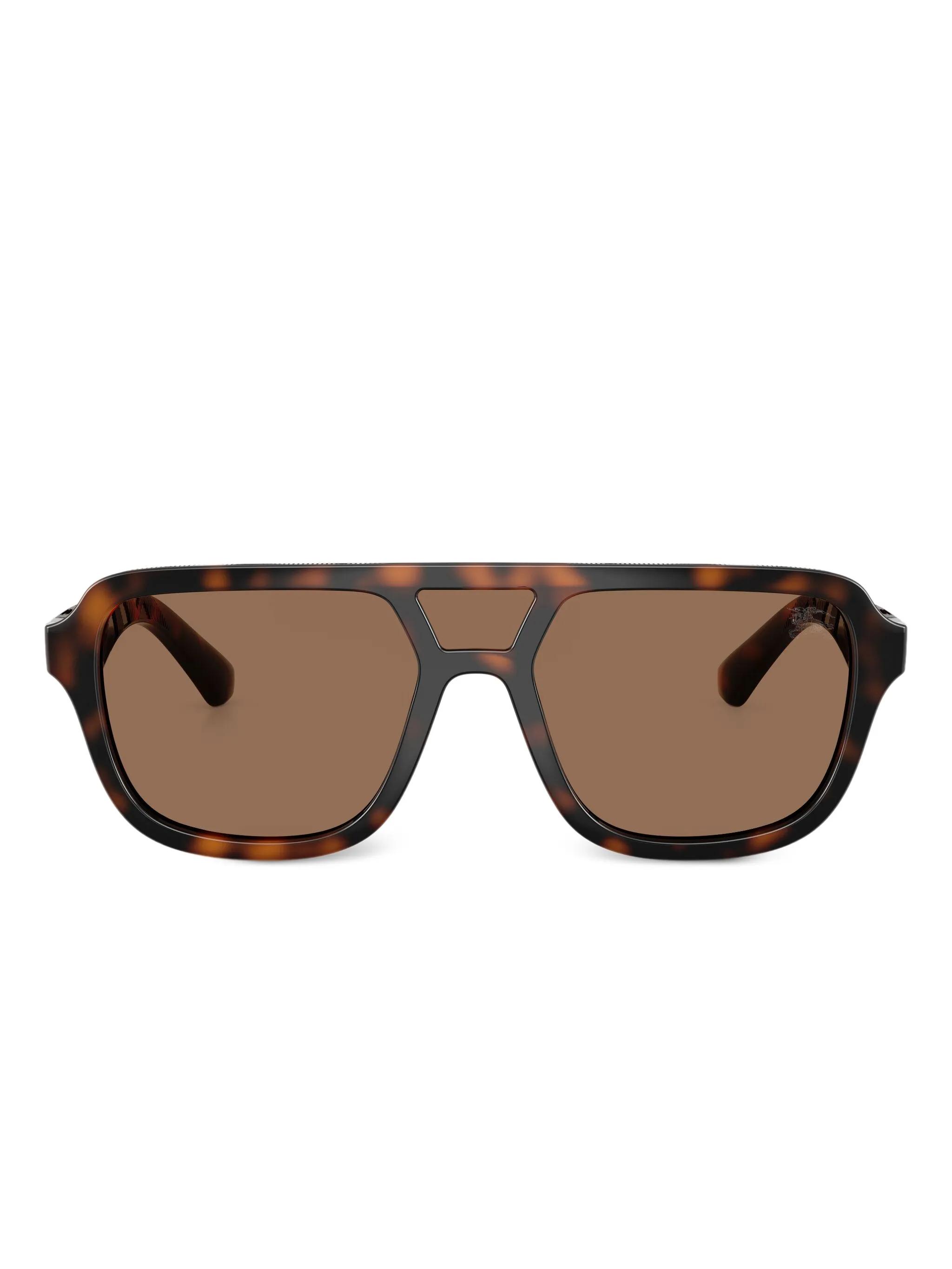 

Солнцезащитные очки-пилоты черепаховой расцветки Burberry, коричневый