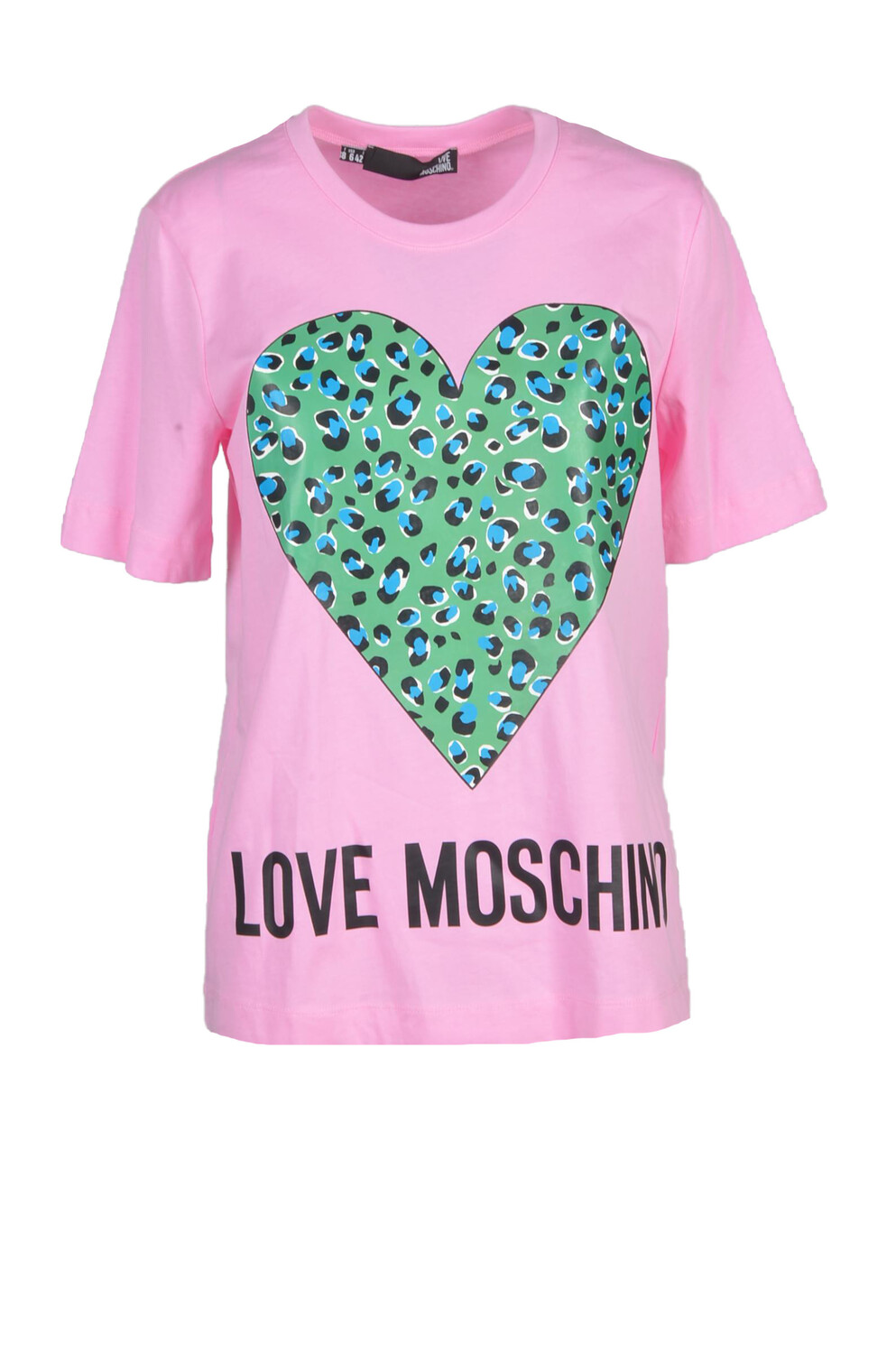 

Футболка женская Love Moschino хлопковая с принтом, розовый