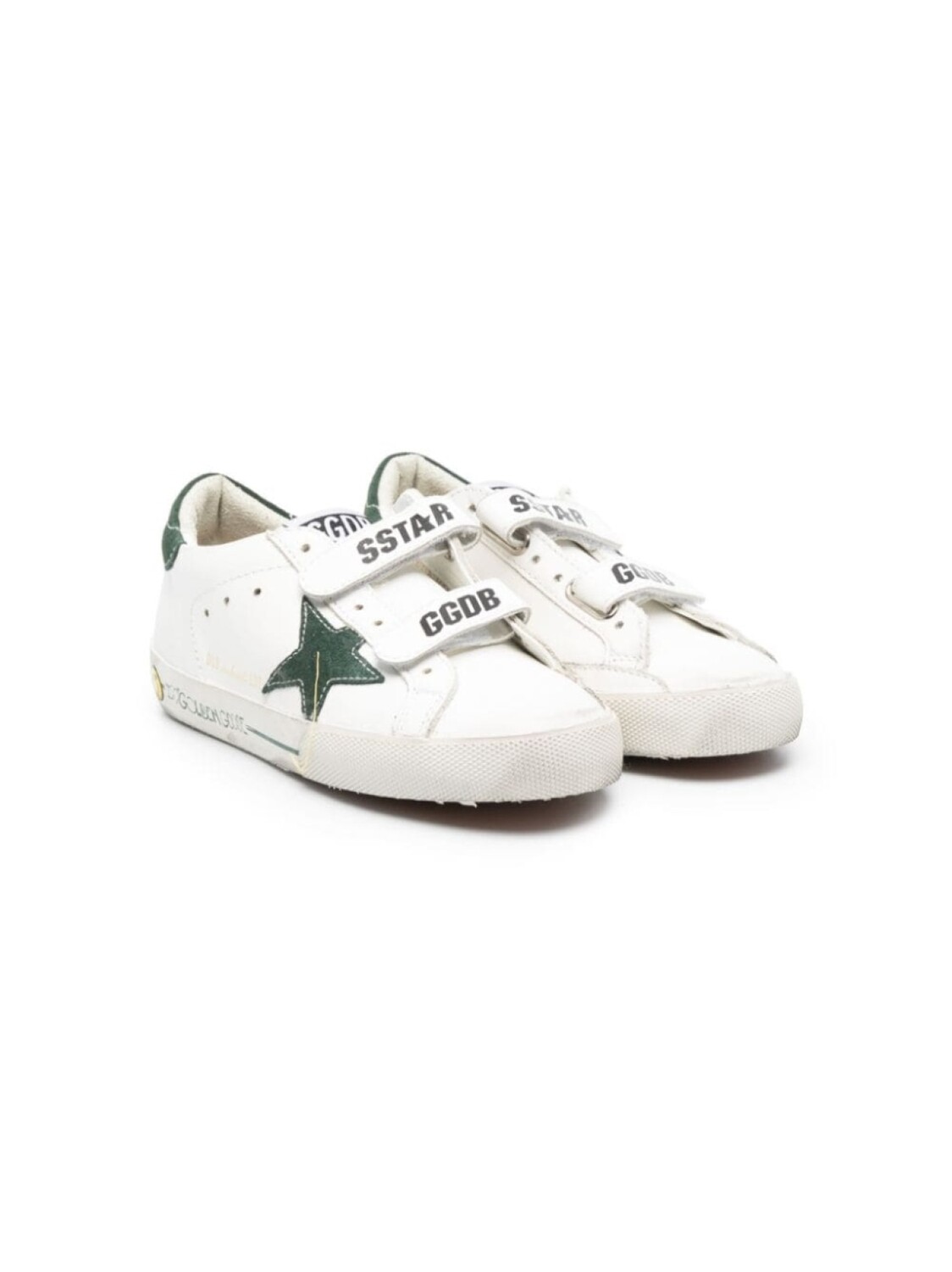 

Кеды детские Golden Goose Kids Old School Young на липучках, белый