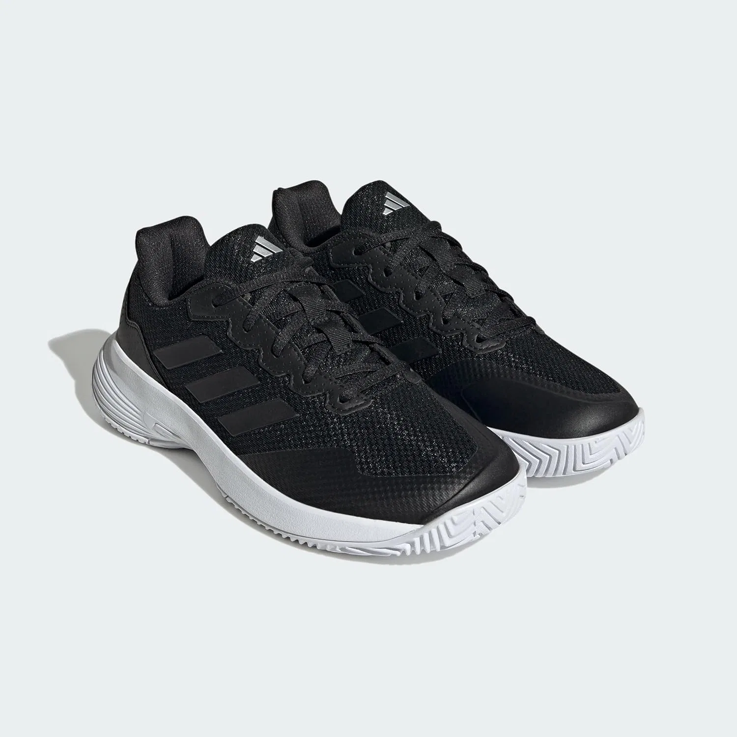 Кроссовки теннисные Adidas, Core Black Core Black Silver — фото 4