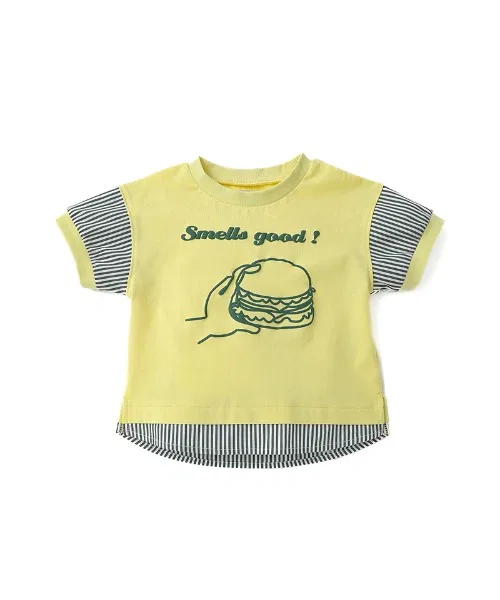 Детская футболка с коротким рукавом n.o.u.s с принтом, жёлтая — фото 4