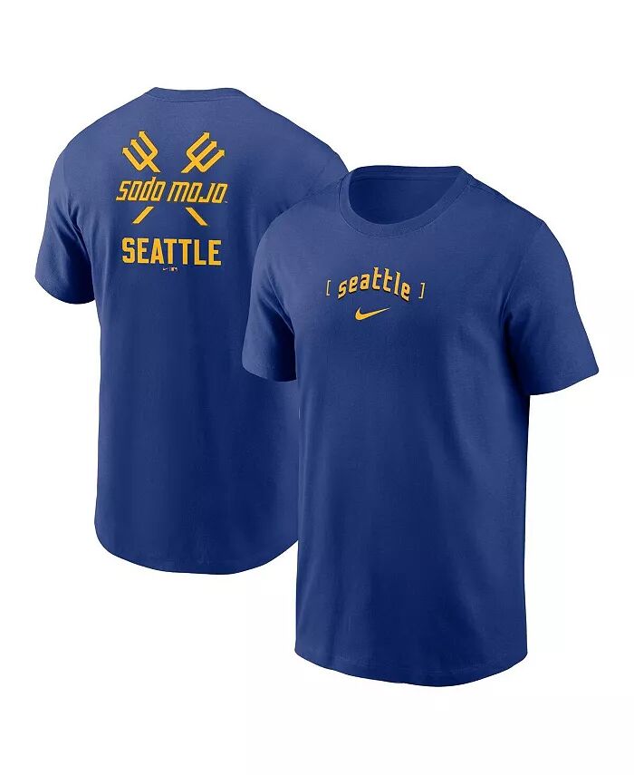 

Мужская футболка Royal Seattle Mariners City Connect 2-Hit Nike