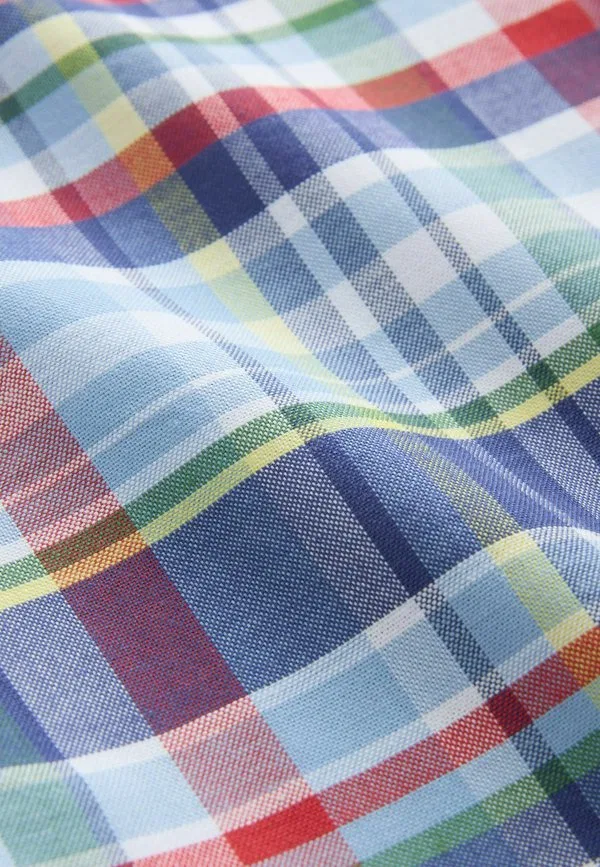 Рубашка в клетку «оксфорд» с длинными рукавами, стандартного кроя Next, Blue Preppy Check — фото 2