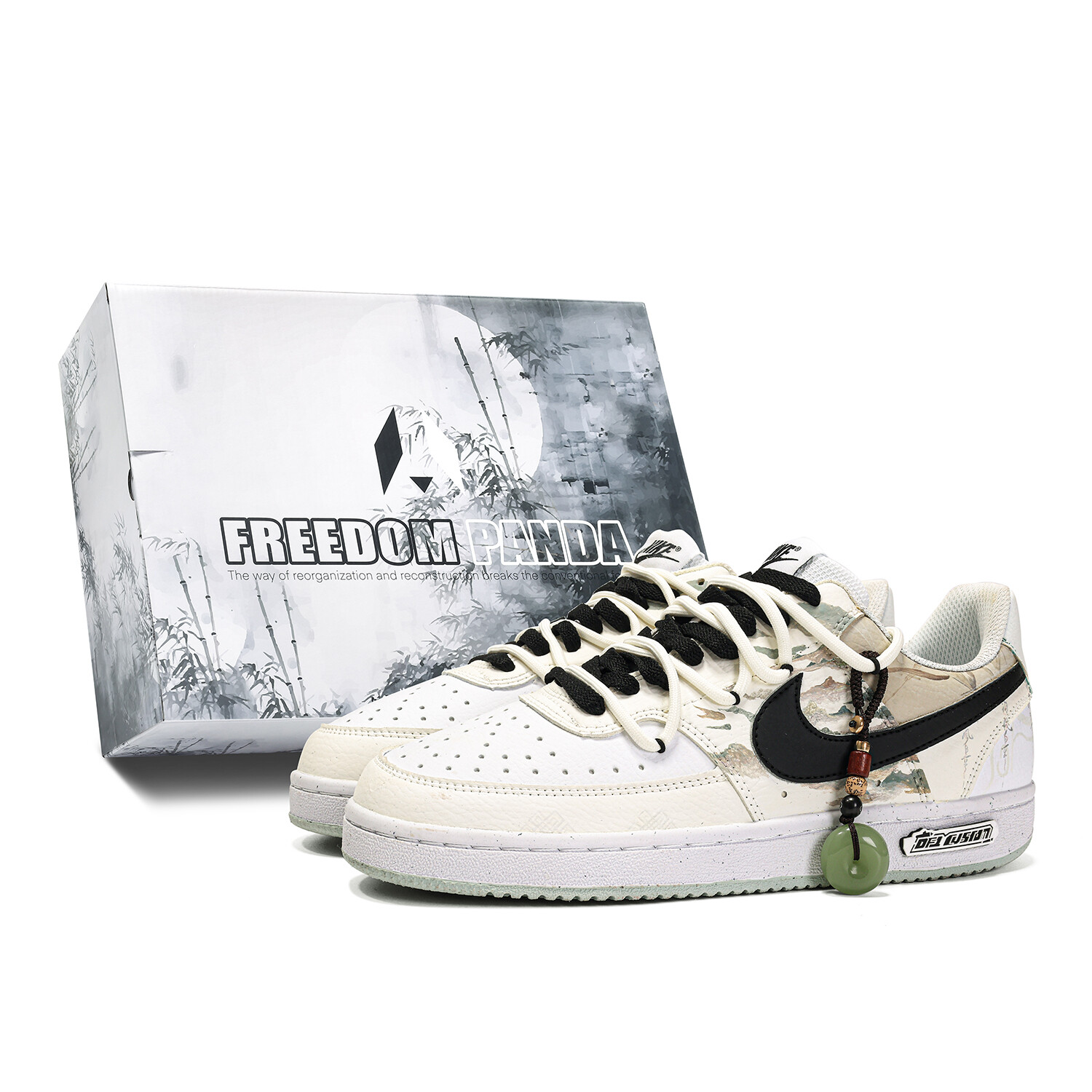 

Кроссовки Nike Court Vision 1 Skateboarding Shoes Men Low-top Beige, бежевый