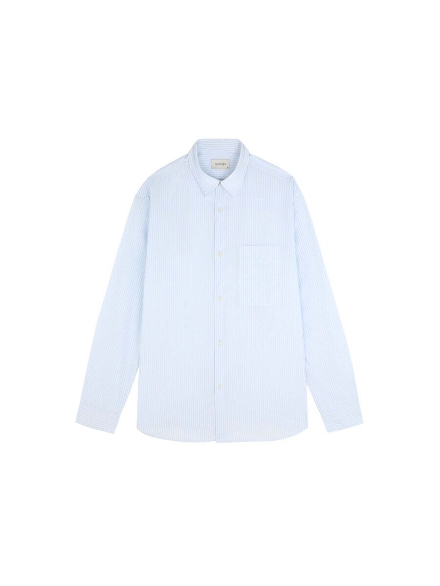 

Рубашка на пуговицах Scalpers Regular fit Button Up Shirt, синий