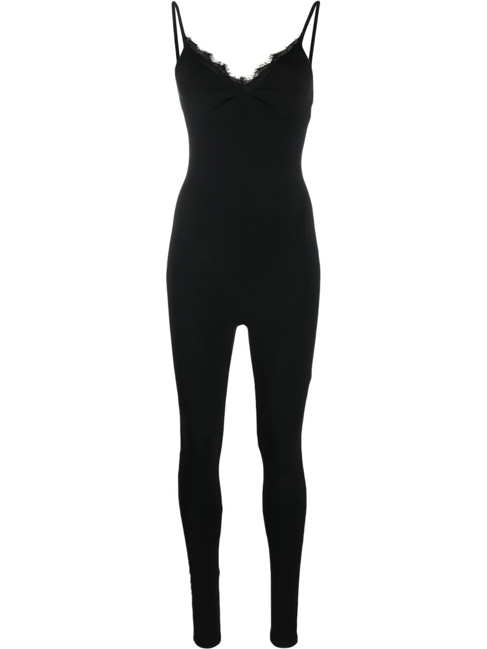 

Комбинезон без рукавов с кружевом Atu Body Couture, черный