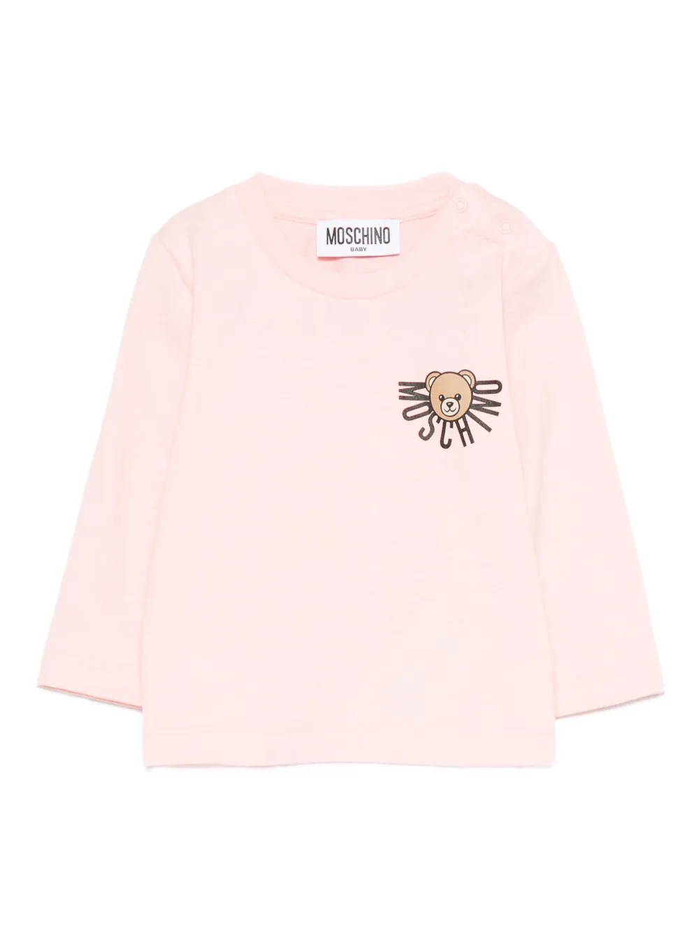 

Толстовка с мотивом плюшевого мишки Moschino Kids, розовый