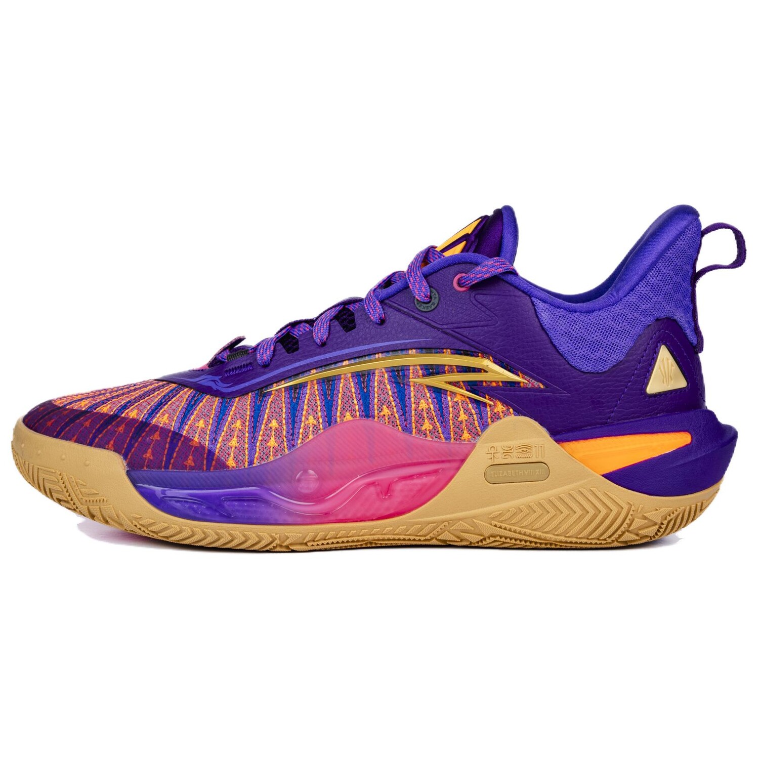 

Баскетбольные кроссовки KAI 1 Basketball Shoes Men Low-Top Wisteria Purple/Glowing Enamel Orange/Palace Purple Anta