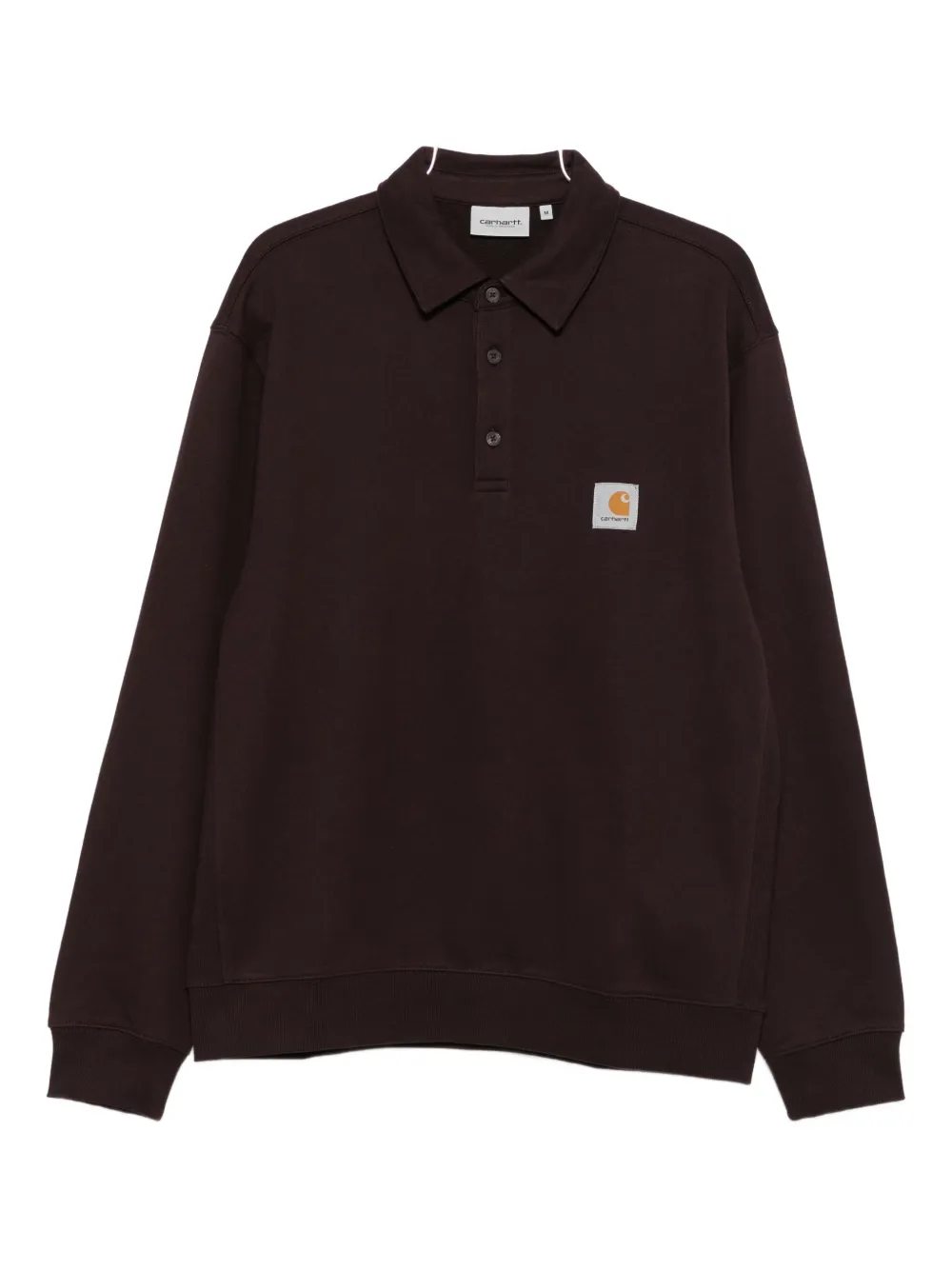 

Свитшот-поло с нашивкой-логотипом CARHARTT WIP, коричневый