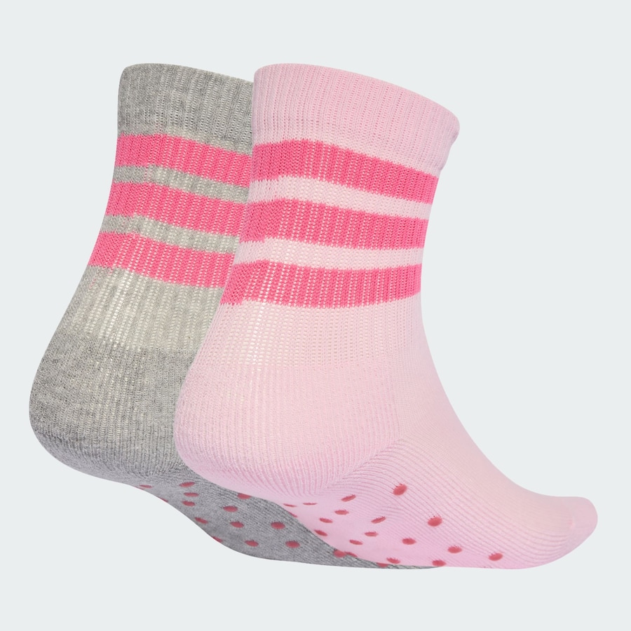 Спортивные носки ADIDAS PERFORMANCE Kids Anti-Slip, Mottled Grey/Rose/Light Pink — фото 2