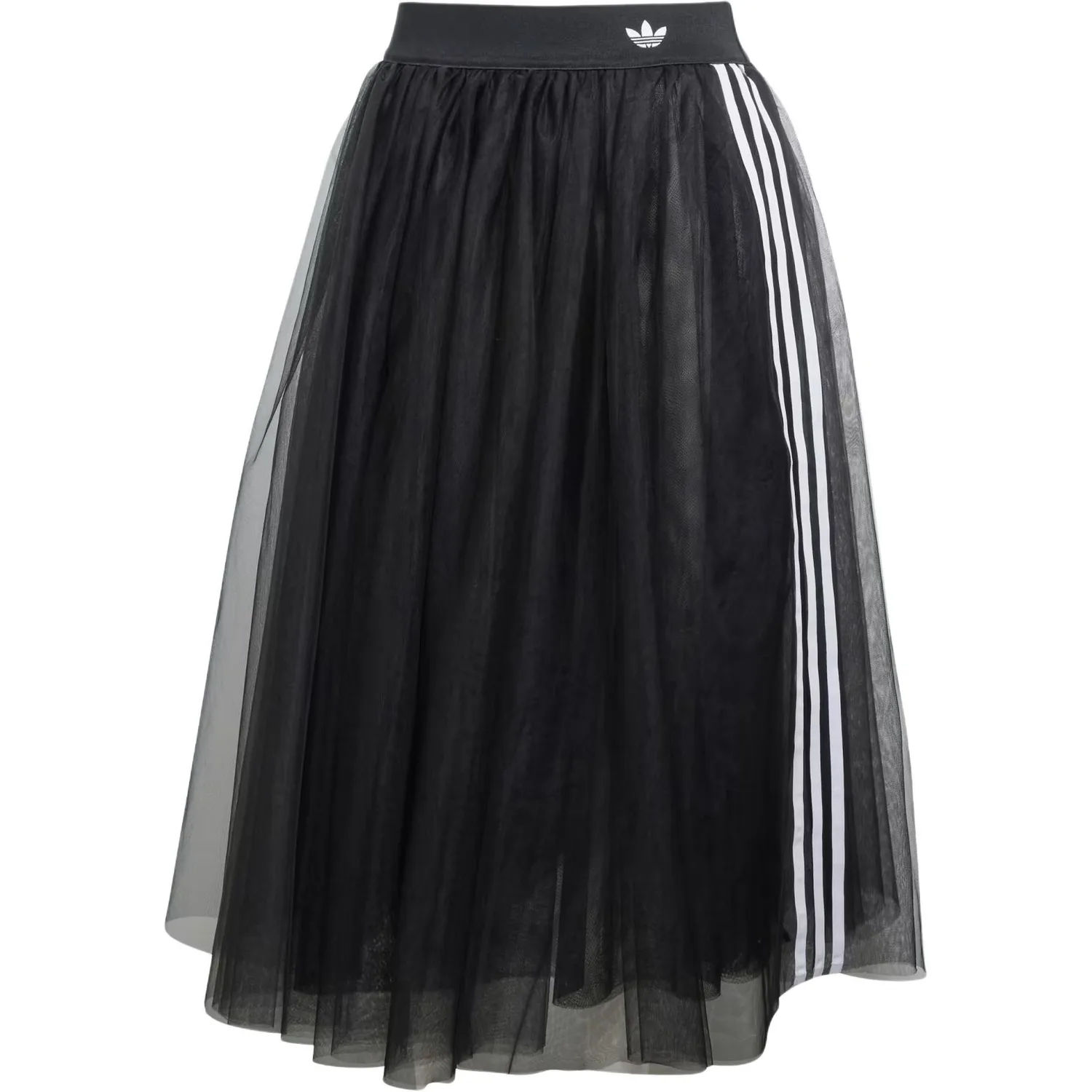 Юбка из тюля в полоску Adidas Originals, черный