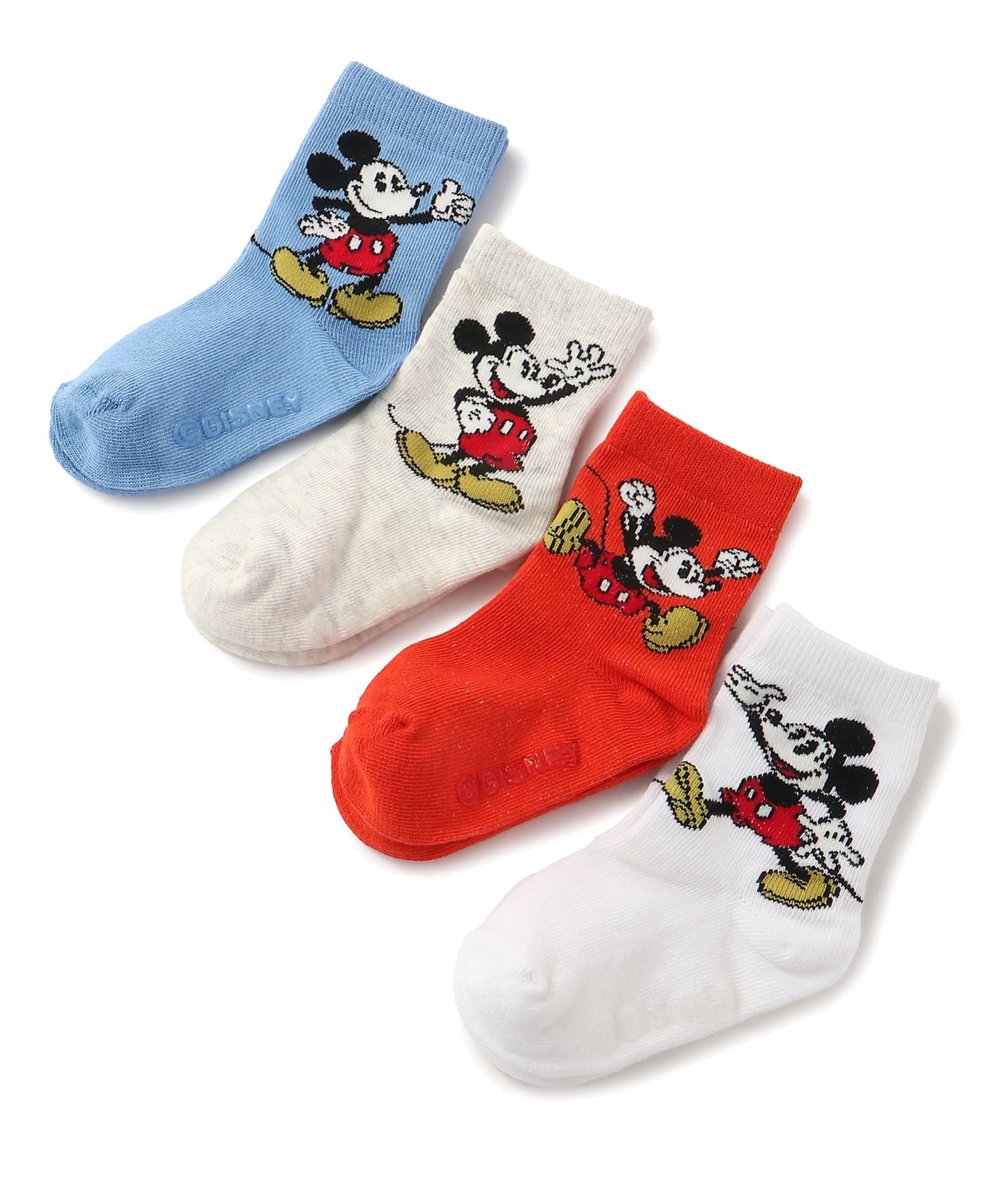 Носки Набор из 4 пар носков (K)Gap x Disney Mickey Mouse Crew Socks (для малышей) Gap, Cross_1 — фото 4