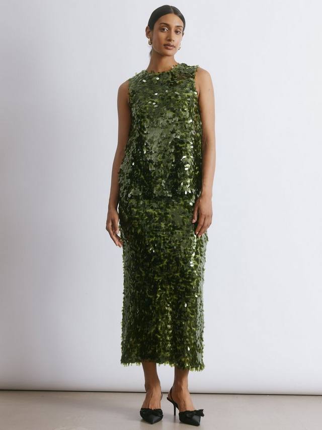 

Топ без рукавов с пайетками Drop Albaray, Green