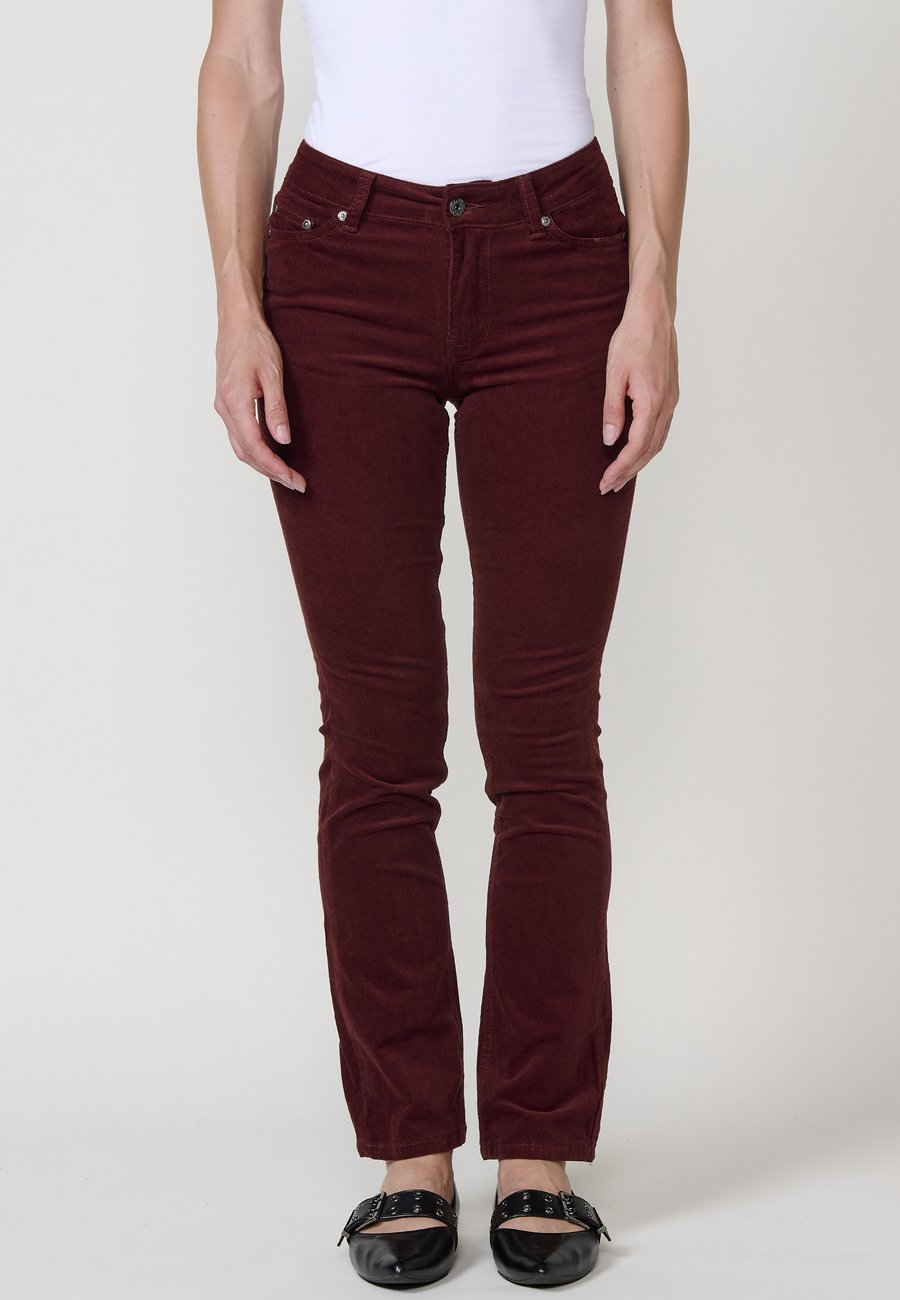 

Брюки Koroshi PUSH UP MICROPANA , Granate Maroon/Dark Red