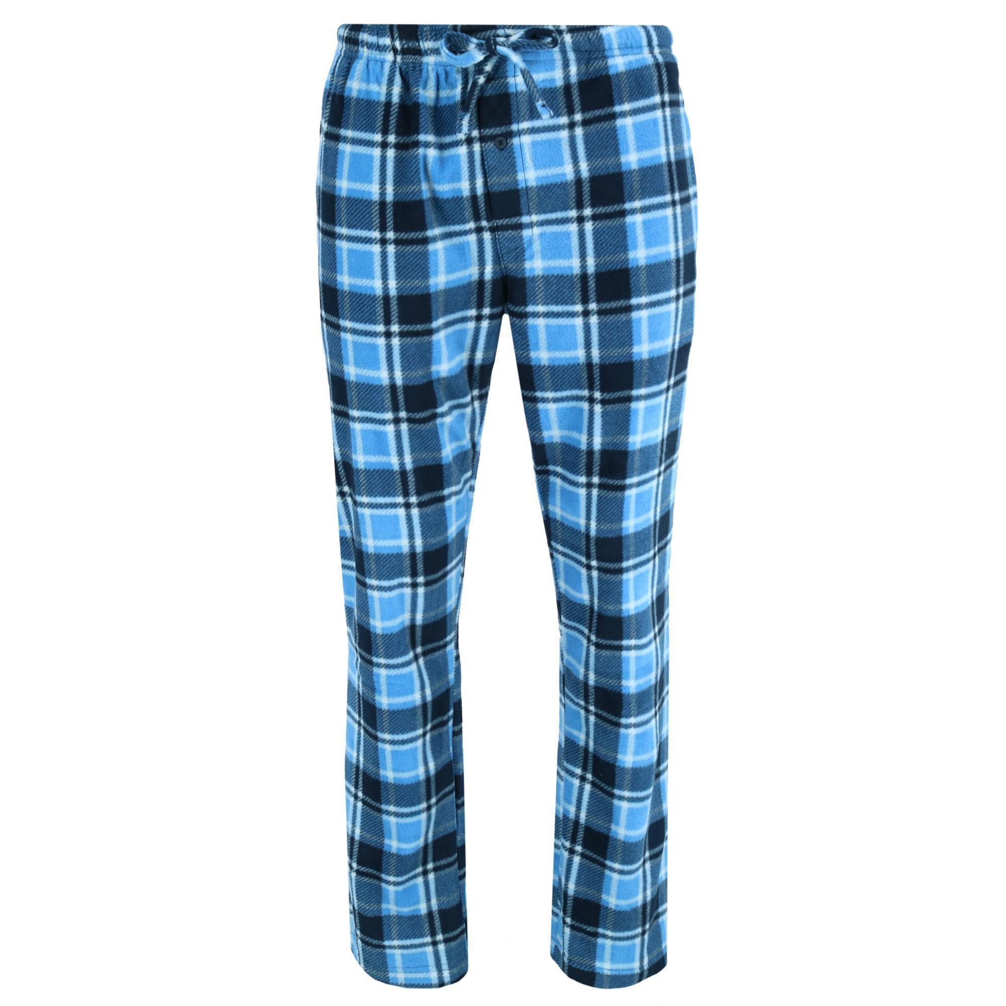

Мужские флисовые пижамные штаны Hanes, цвет blue plaid